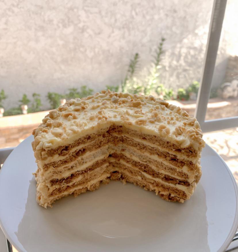 Sans Rival (cashew meringue cake) D r/Baking