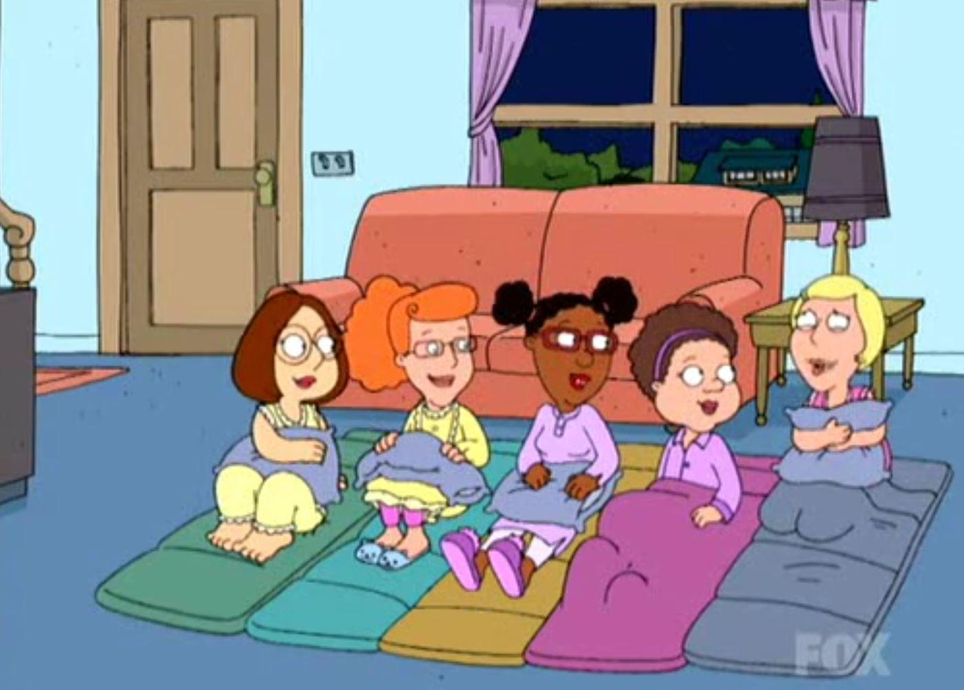 What ever happened to Megs 5th friend on the right? Like We see Patty