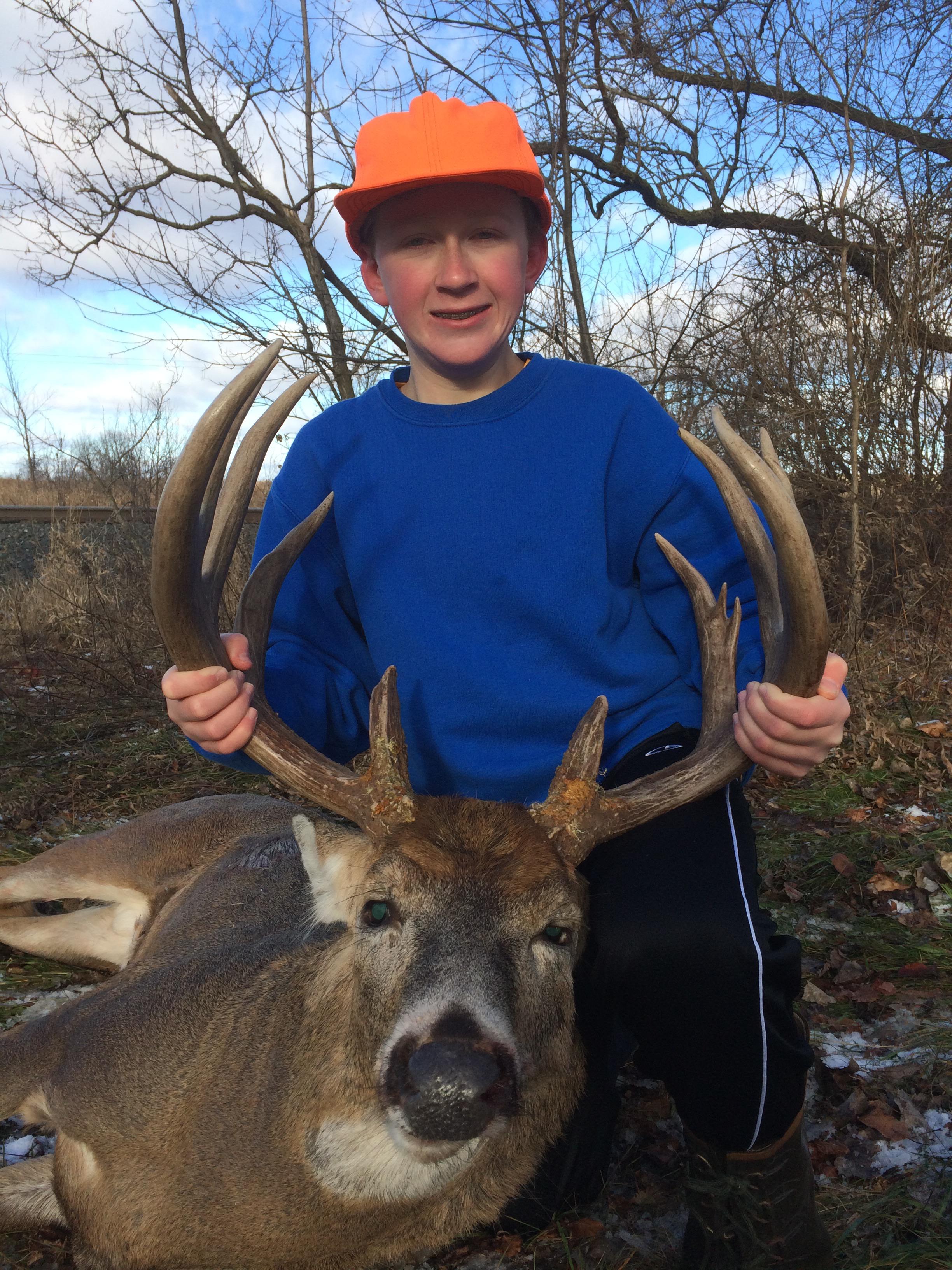 My first buck I ever shot back in 2017. I didn’t realize how big he was