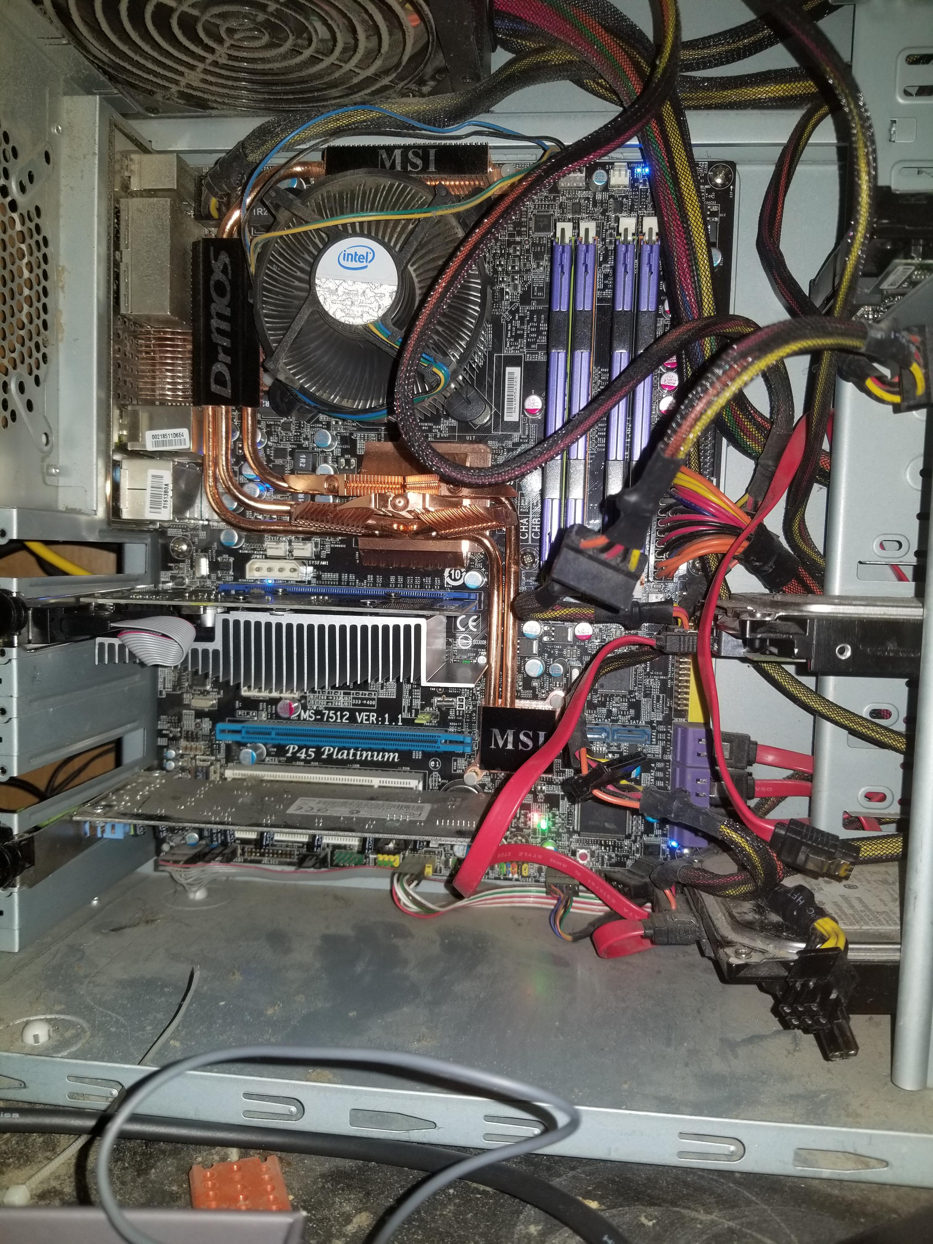 Motherboard problems? I have an issue with my father's tower and I believe the mother board may