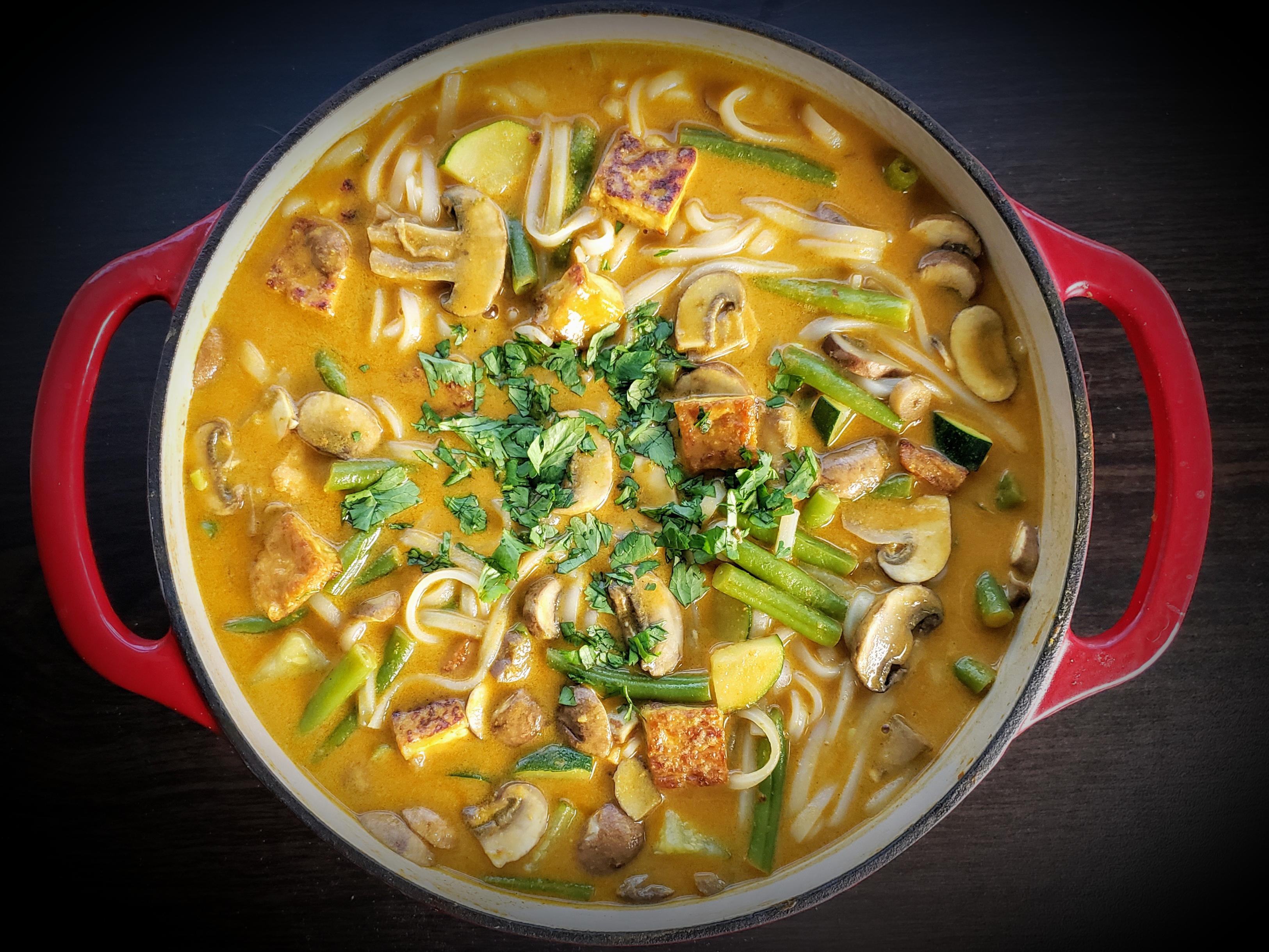 "VEGAN TOFU LAKSA"😋 r/veganrecipes