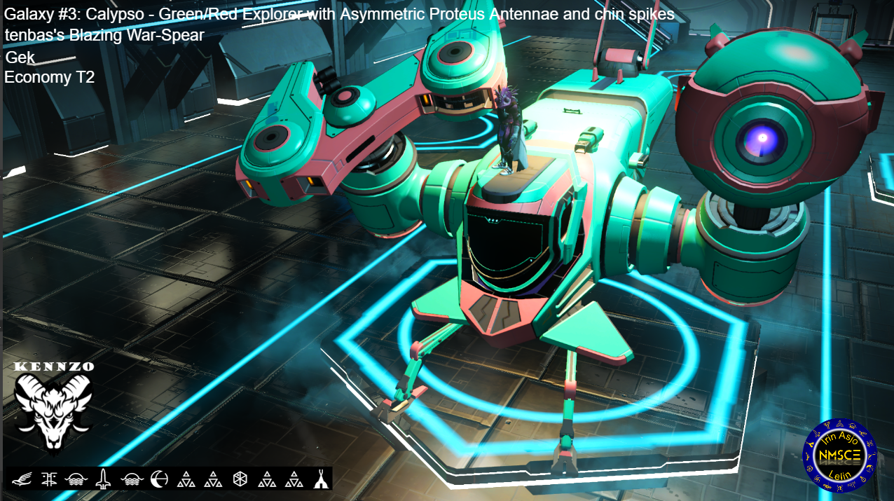 The Ships of the Galactic Core region 3 Calypso Explorer with asymmetric Proteus, antennae