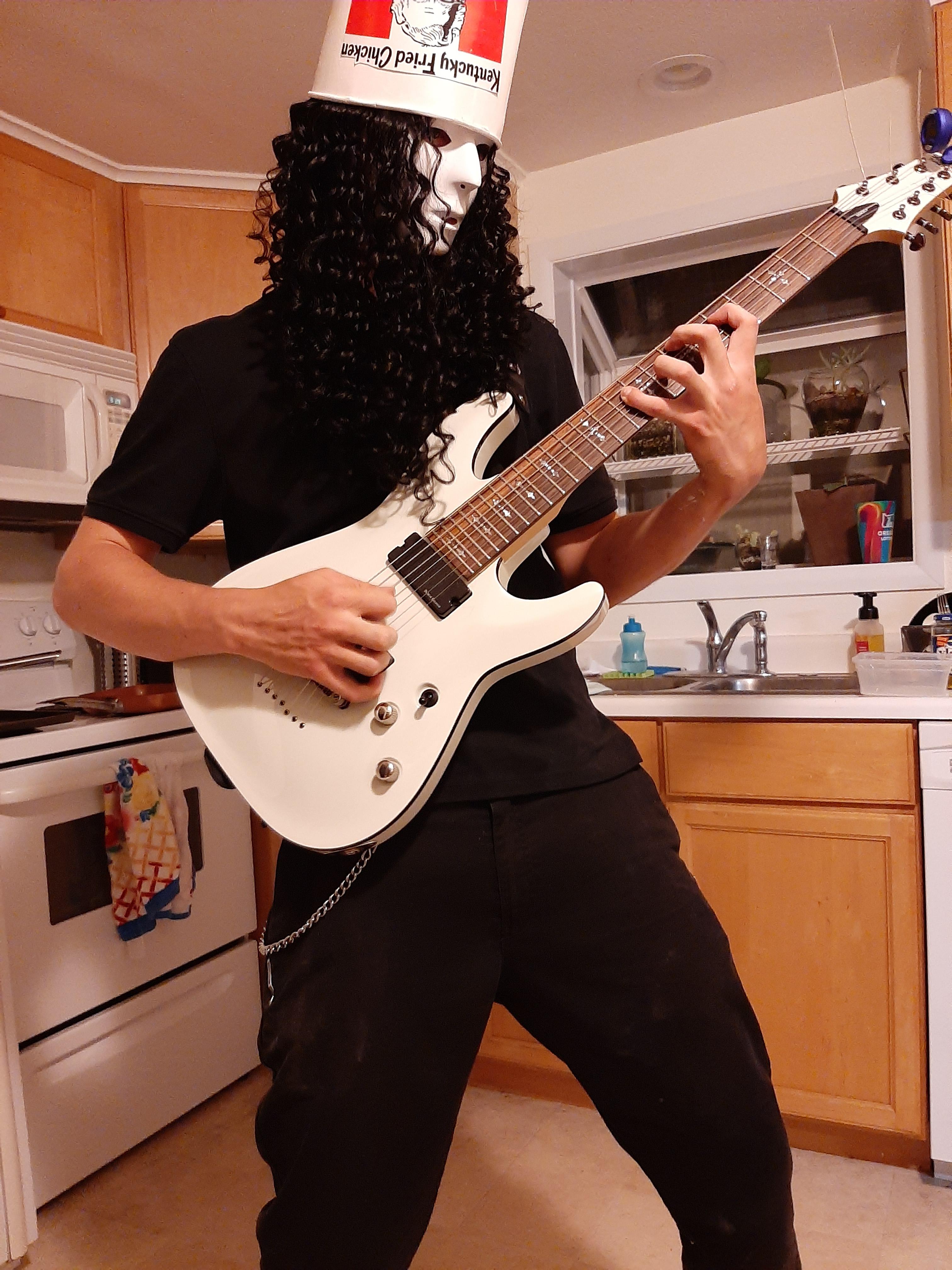 Early halloween costume r/Buckethead