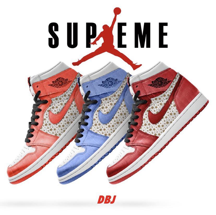 Supreme x Nike Air Jordan 1 Collab Coming 2021 r/Sneakers