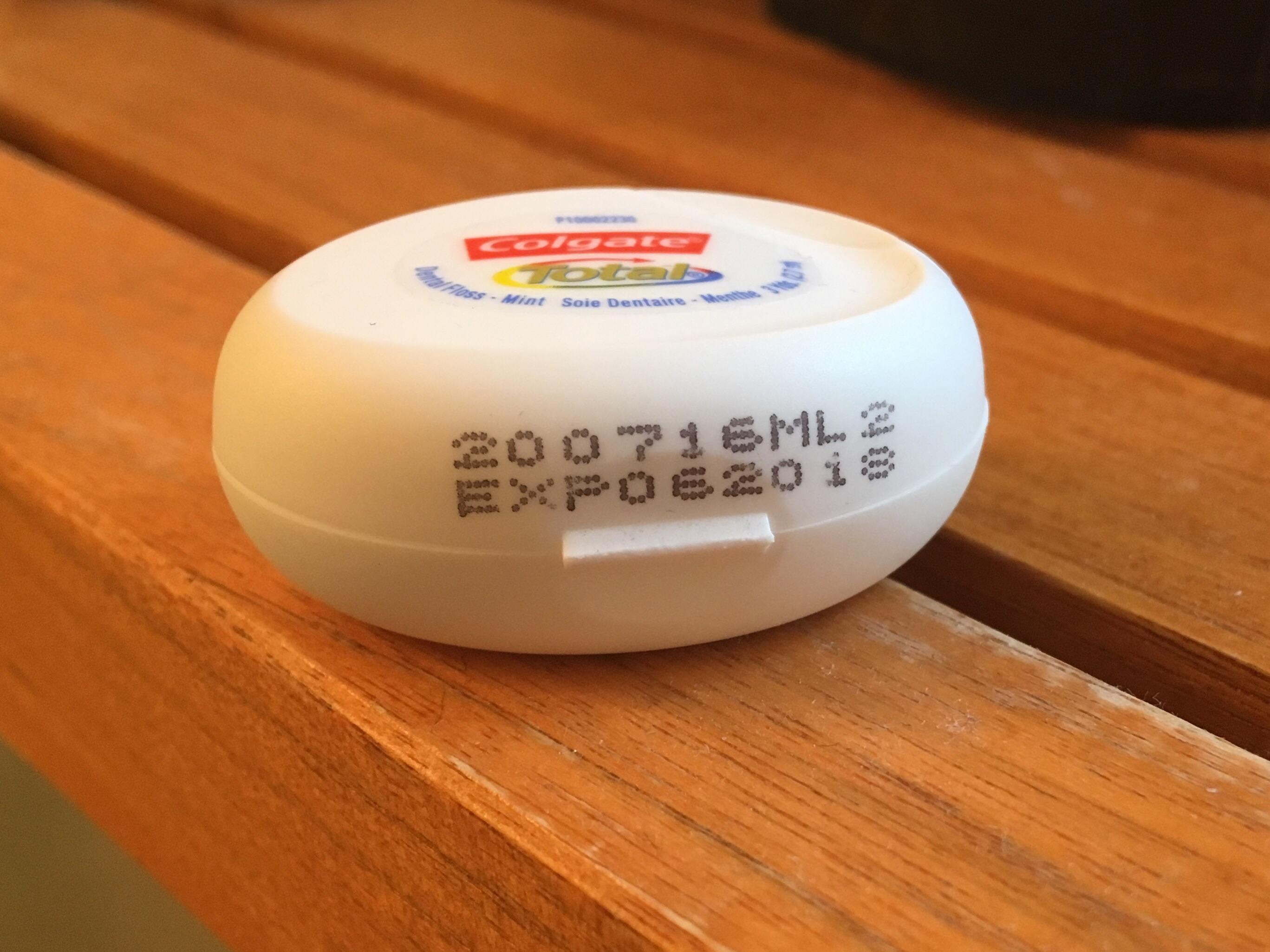 In a matter of months, this floss will expire. mildlyinteresting