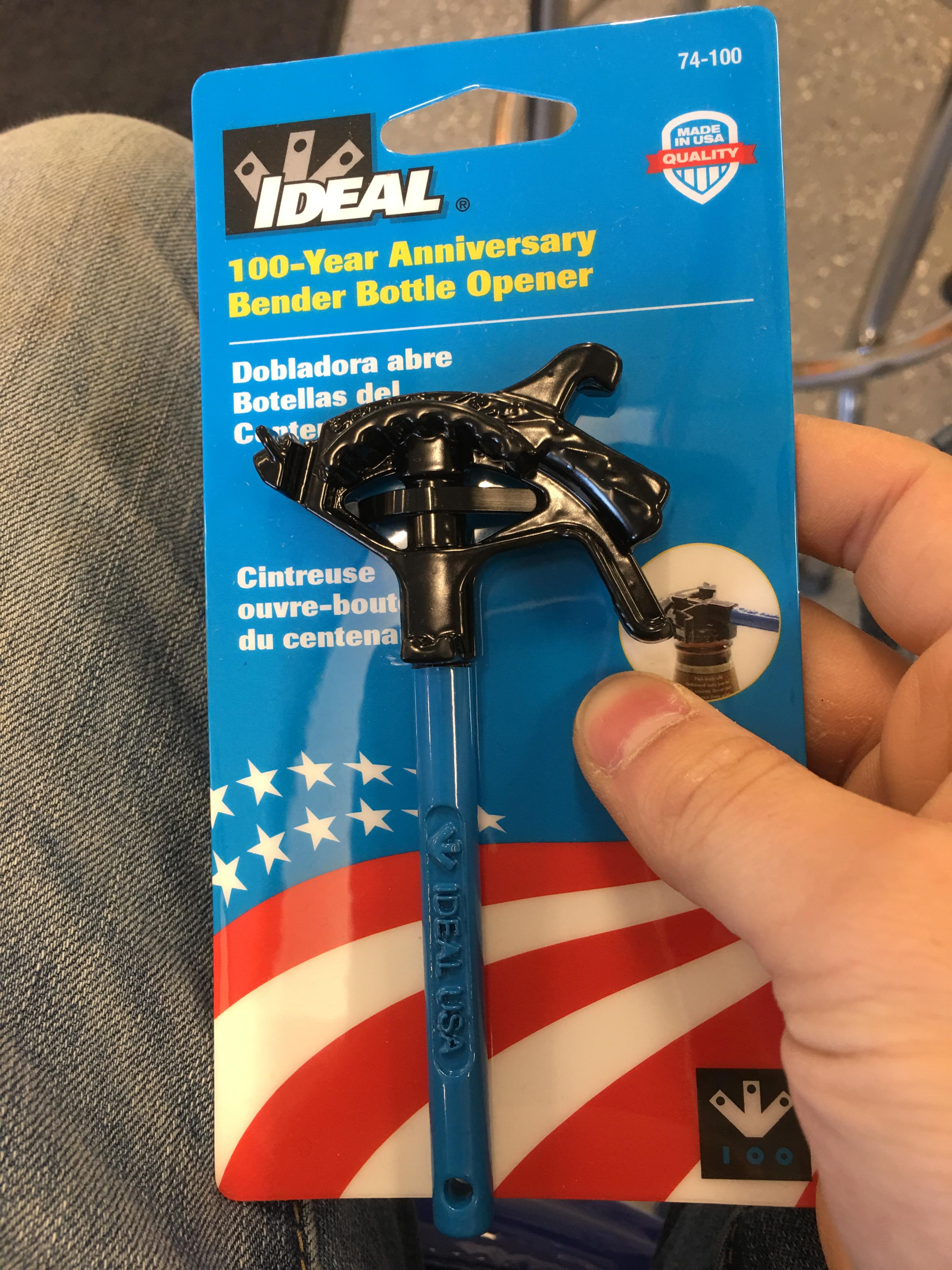 Bender bottle opener, Ideal knows what's up r/electricians