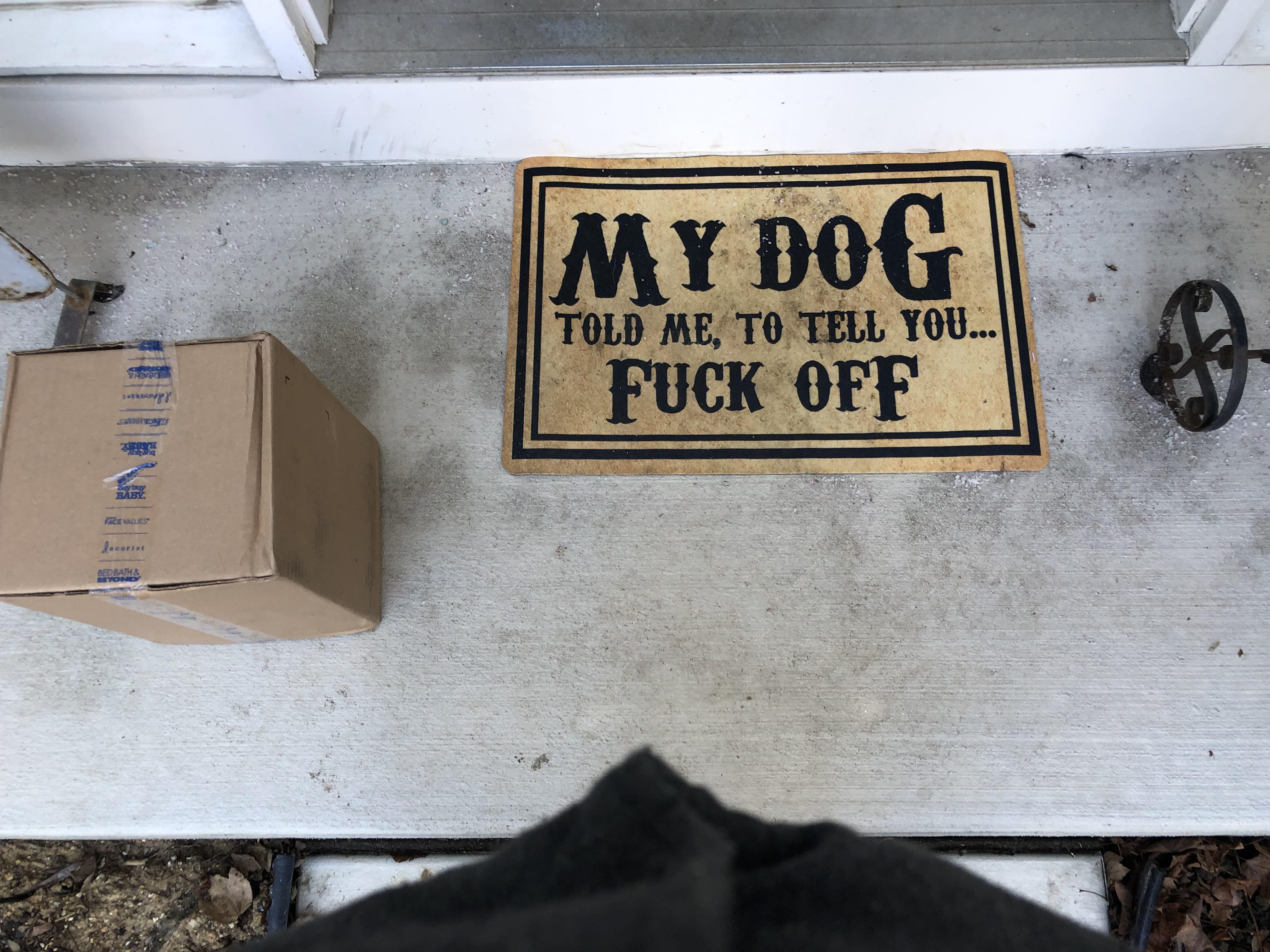Best door mat ever USPS