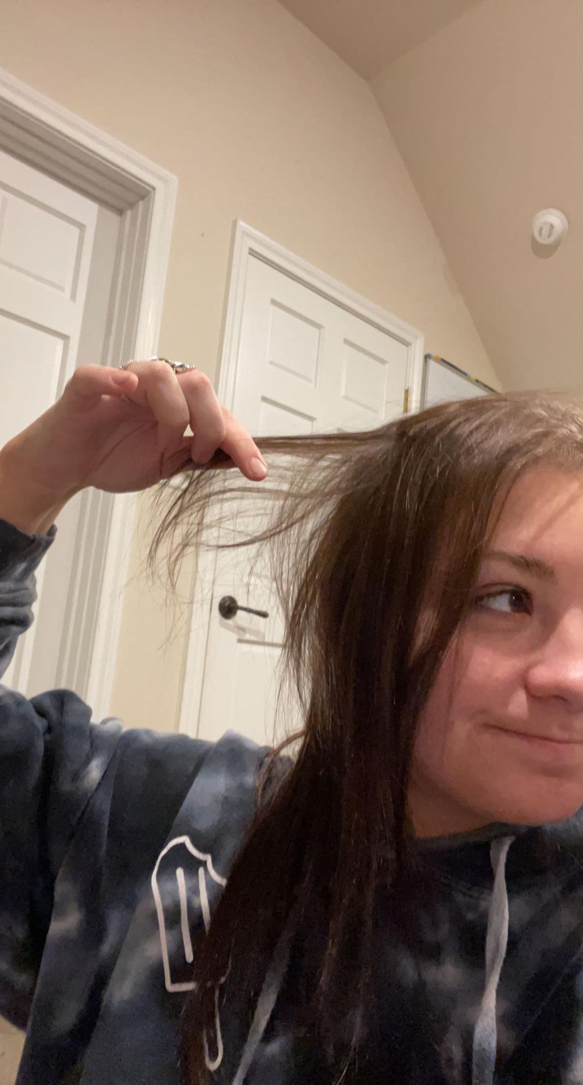 I’ve been trying to really take care of my hair, cut out heat, no hair