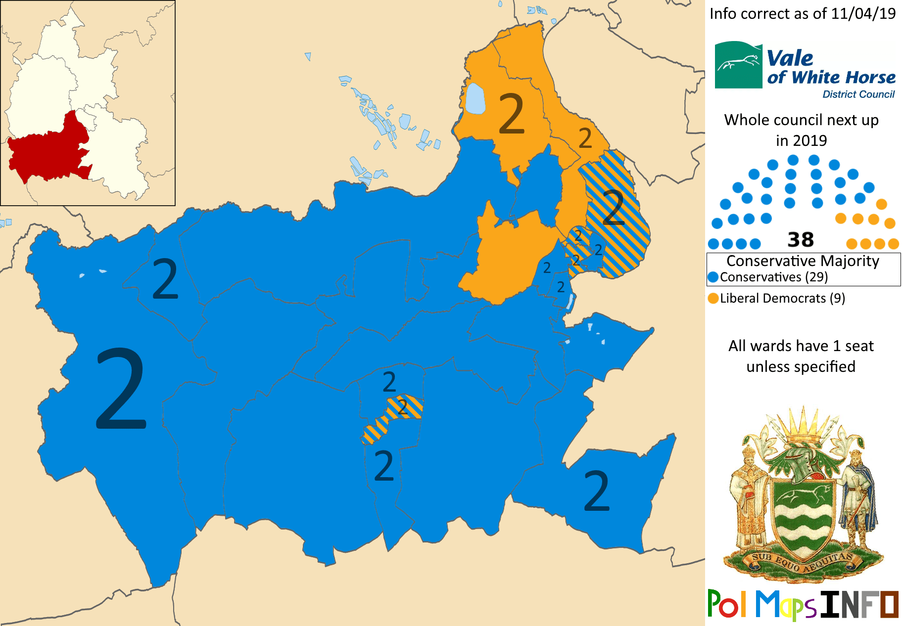 Vale of White Horse District Council, Oxfordshire, South East. 11/04