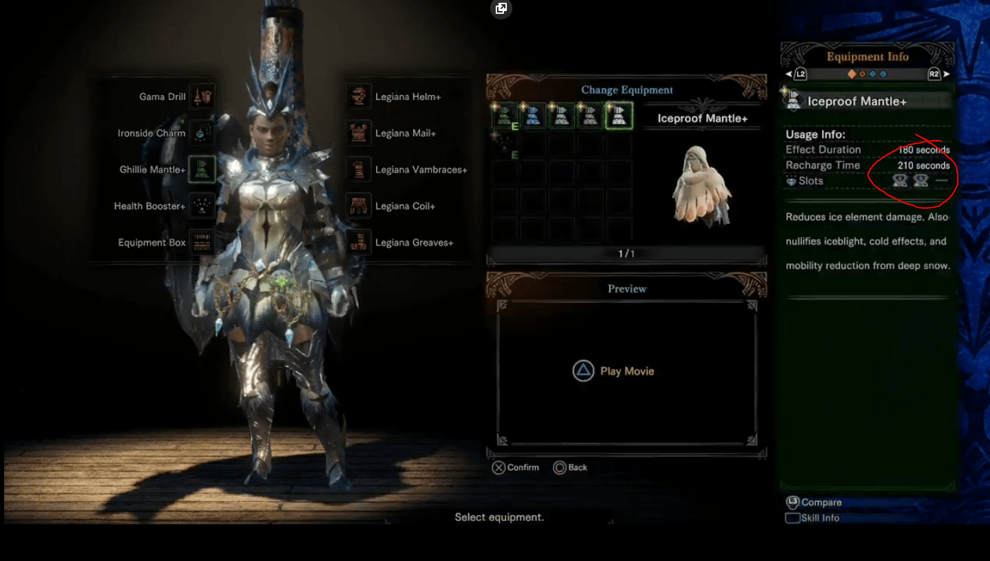 Master Rank Mantles have slots for decos! Also shown in the dev update