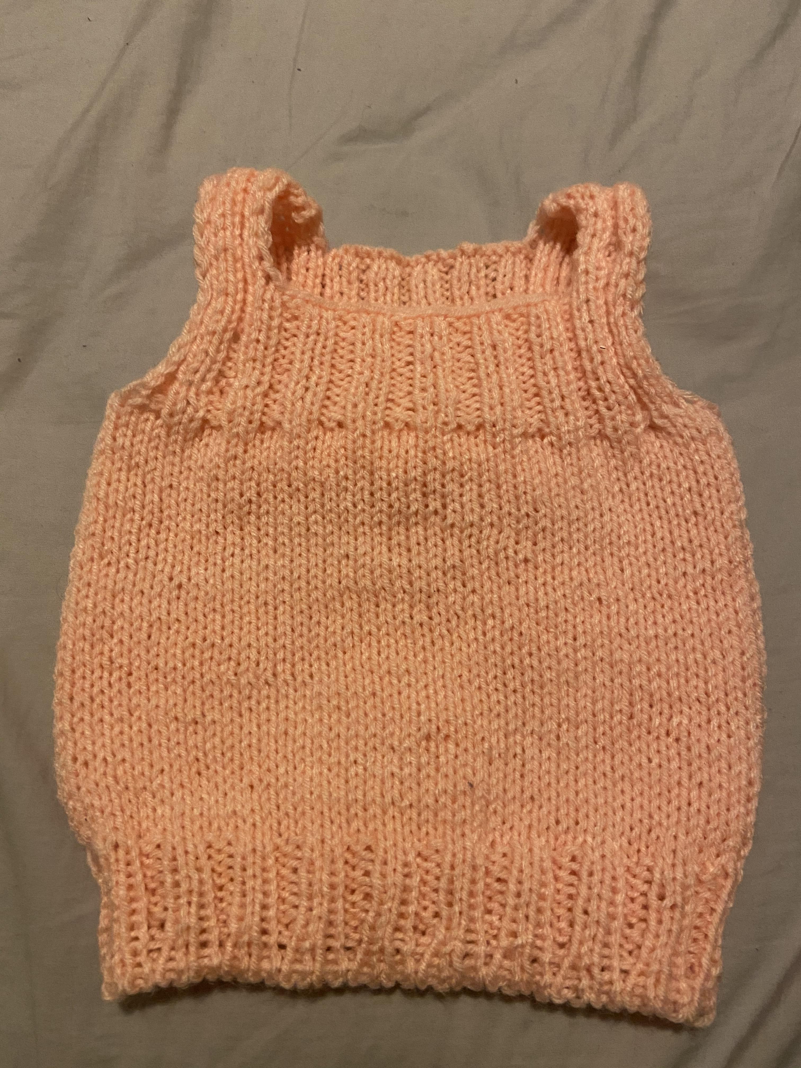 Quick knit vest for 10 months old baby r/knitting