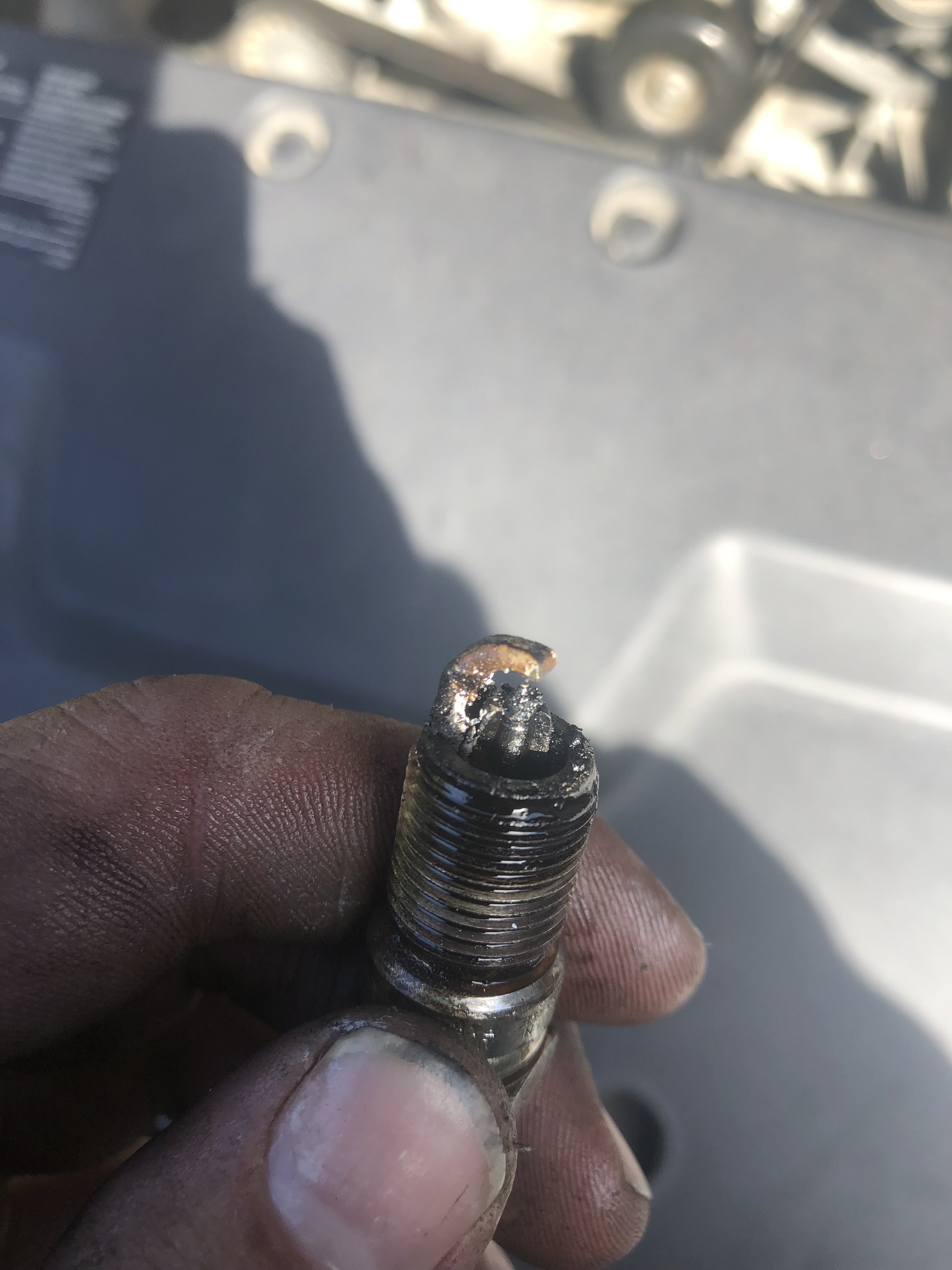 Need advice on way forward after porcelain on plug broke off in piston