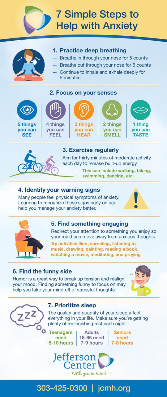 7 Simple Steps to Help with Anxiety coolguides
