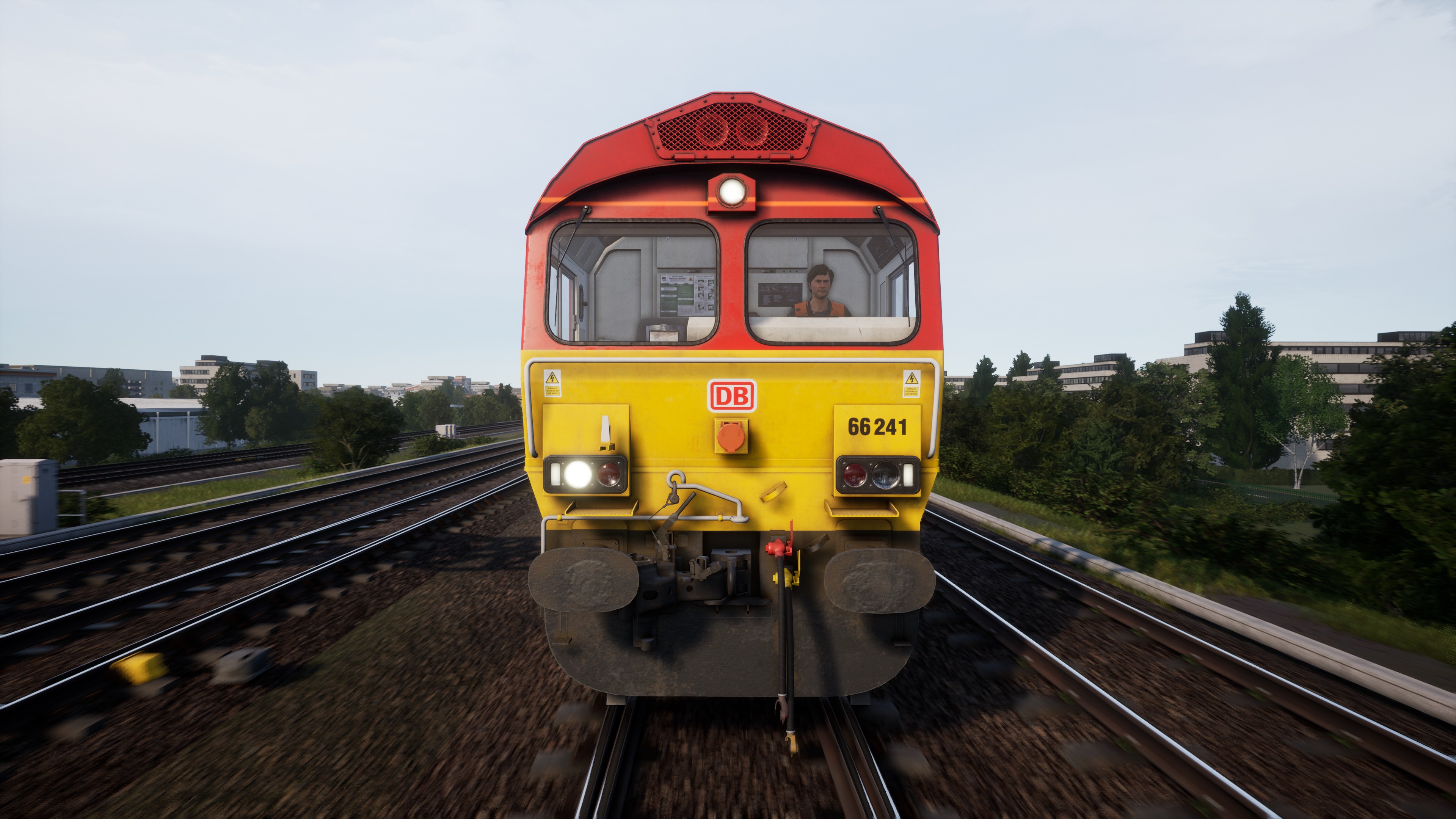 Why do British trains have this off centre headlight setup which is