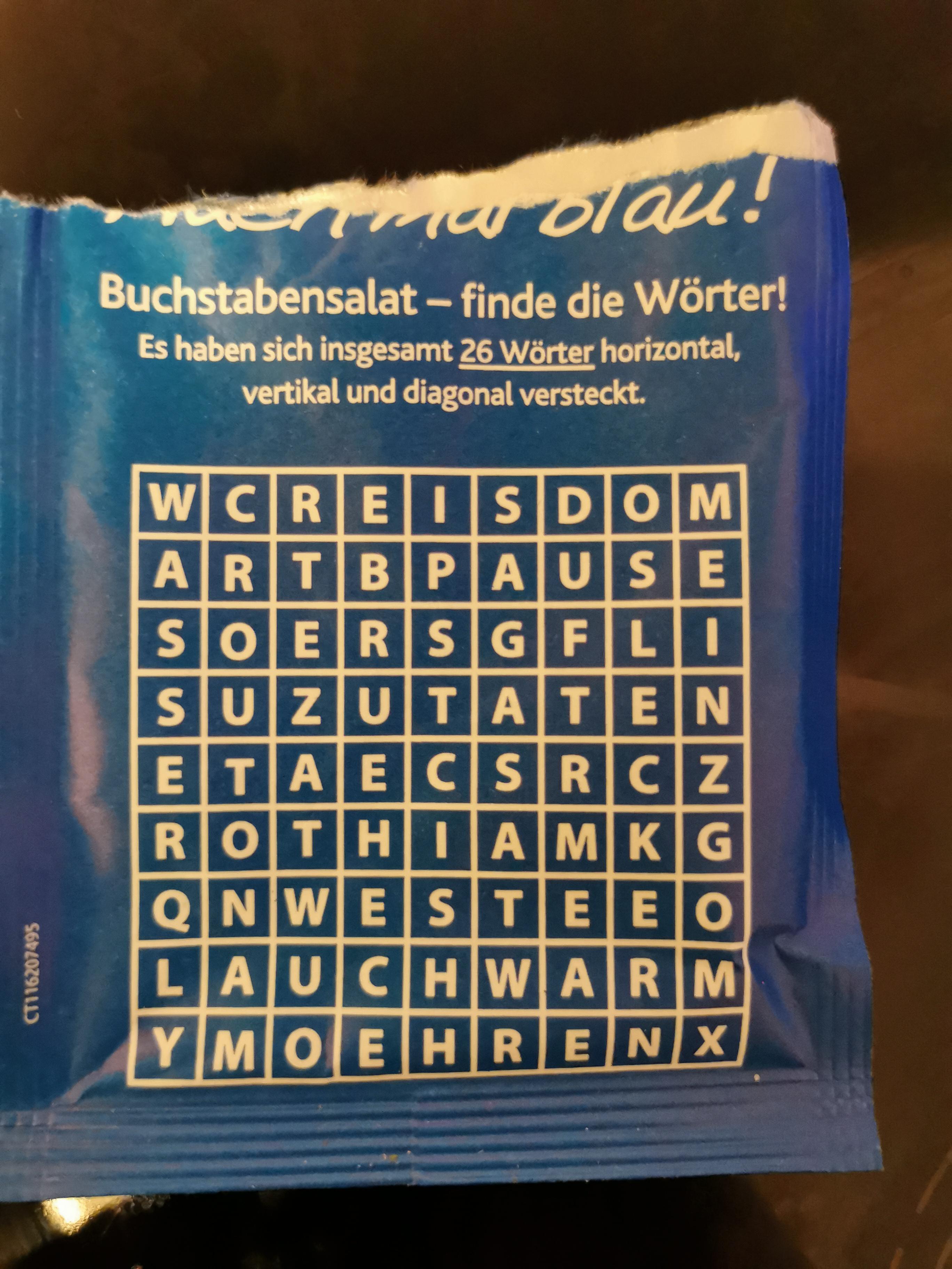 This instant soup has a crossword puzzle to keep you entertained until