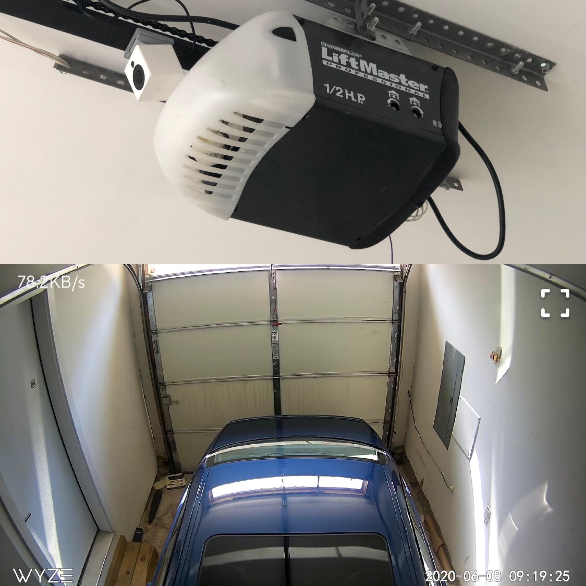 Sneaky garage cam setup r/wyzecam