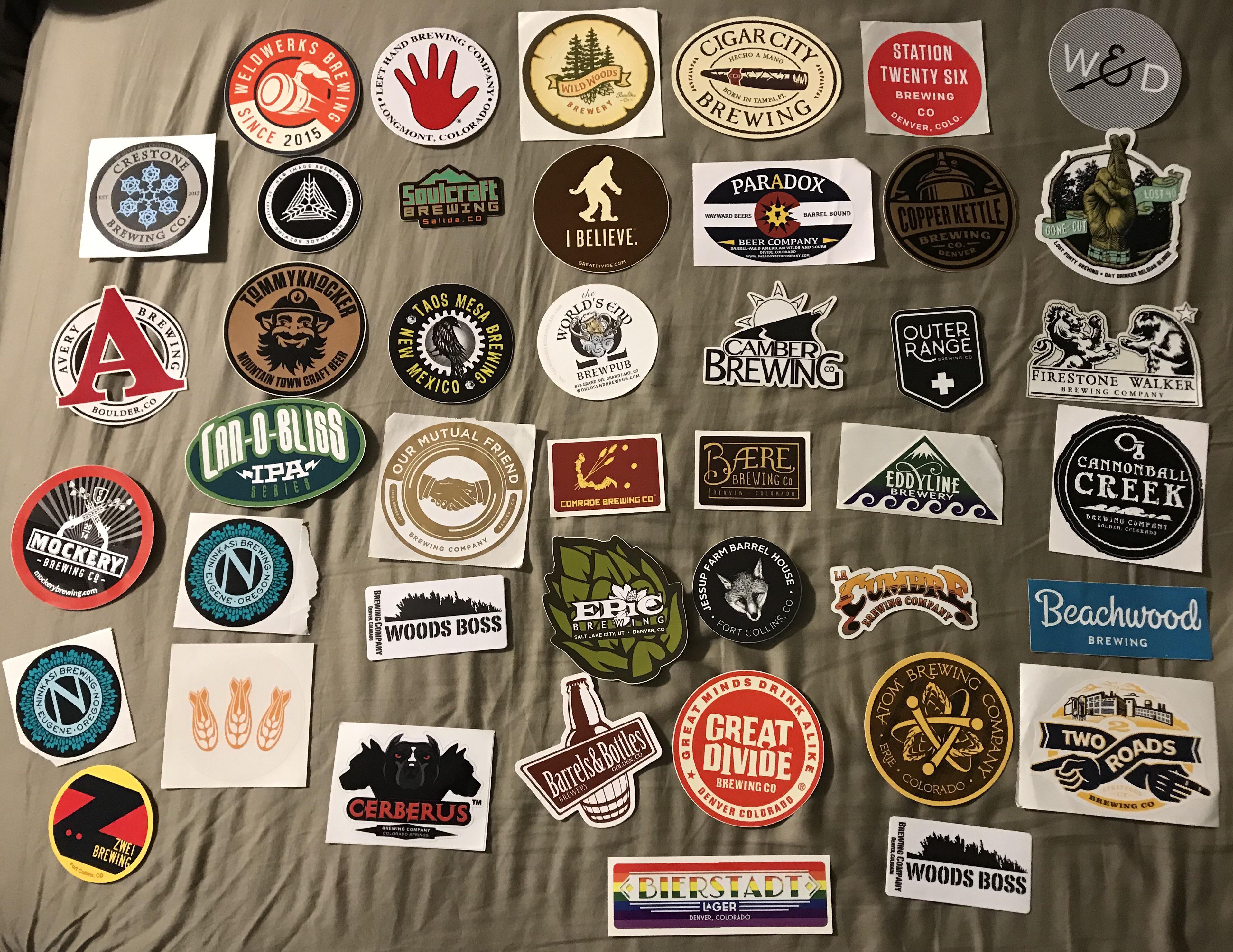 I picked up a few brewery stickers on recent my Colorado vacation r