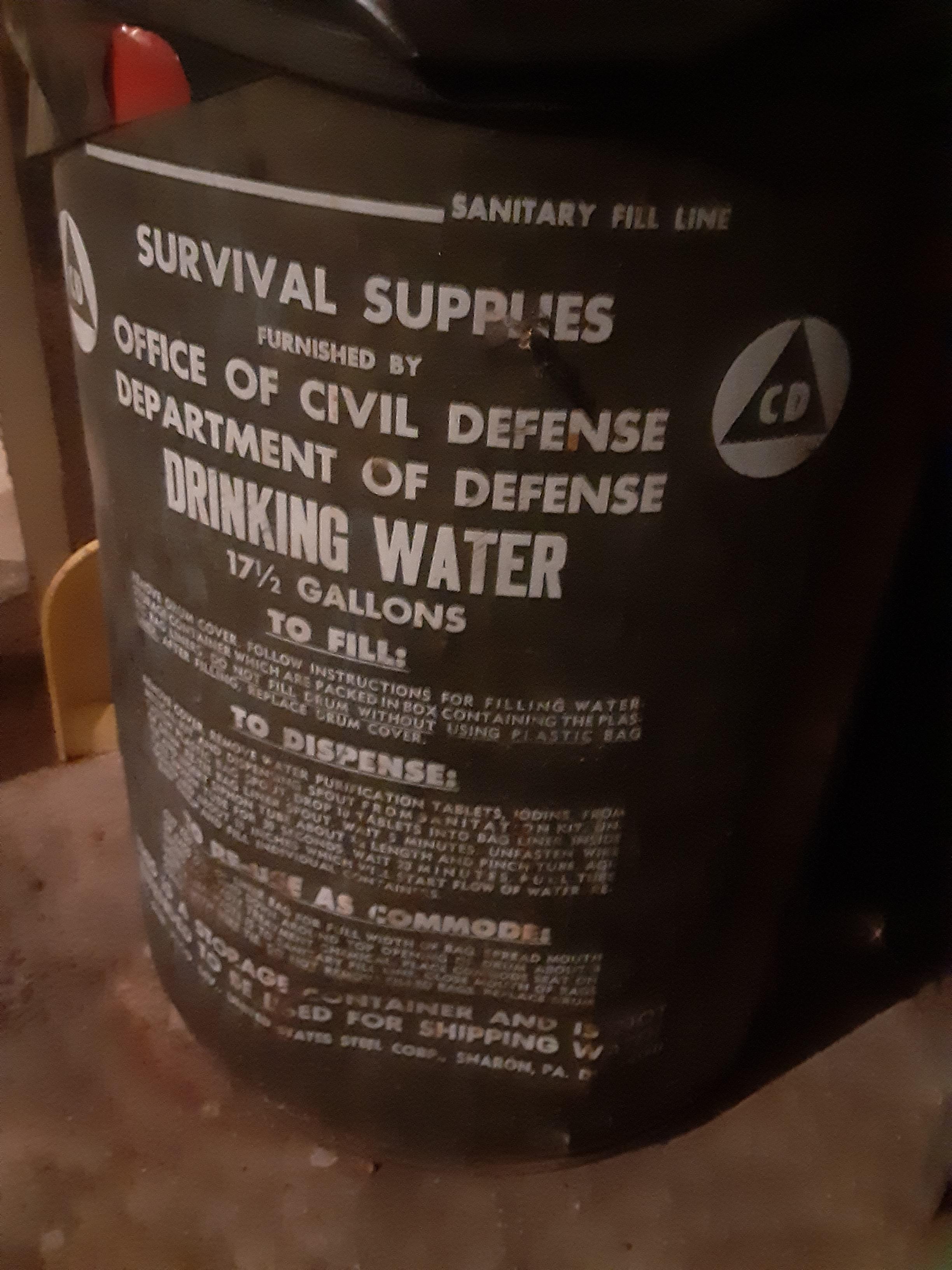 Civil defense water r/Militariacollecting