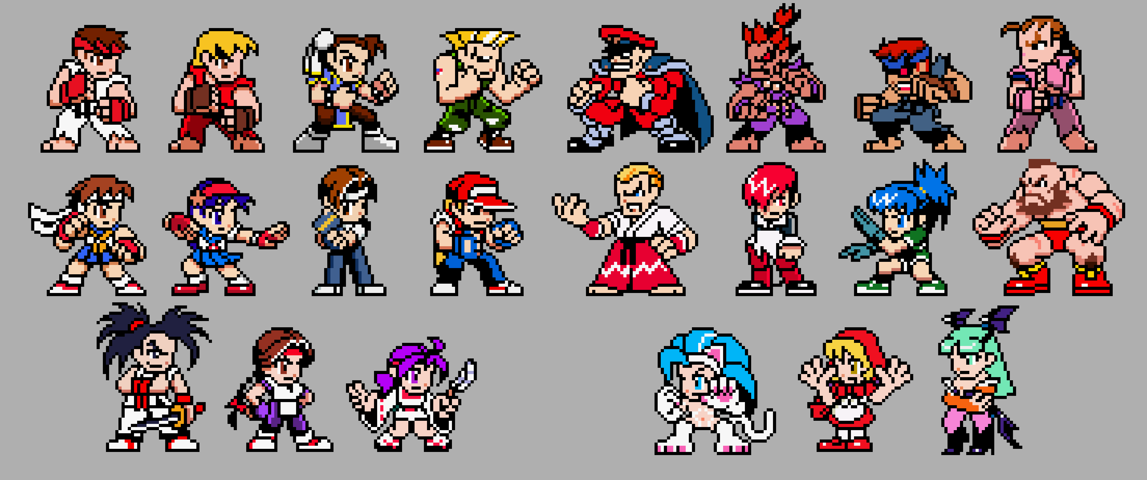 Pocket Fighter Sprites Custom