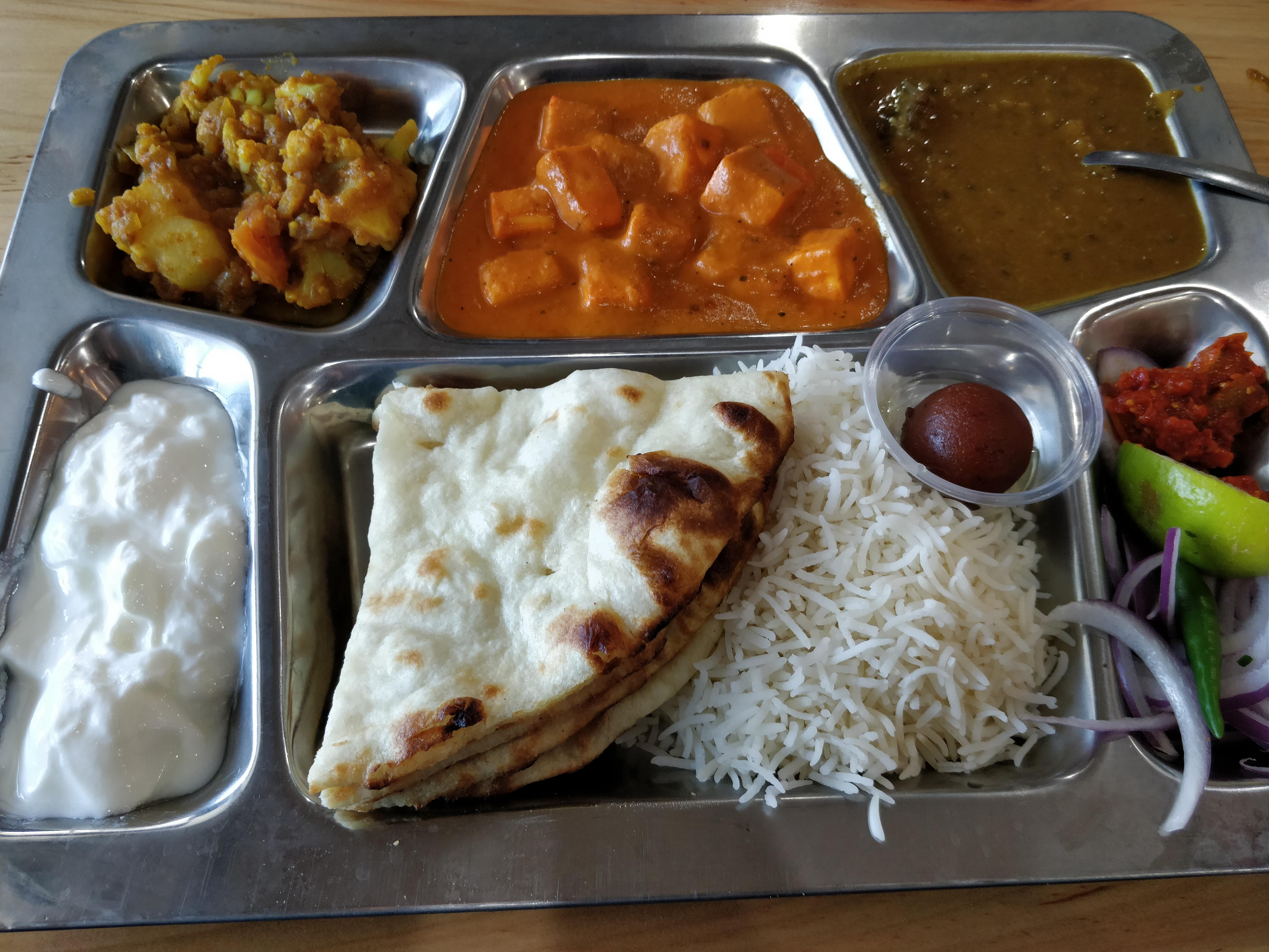 [I ate] Indian lunch thali r/food