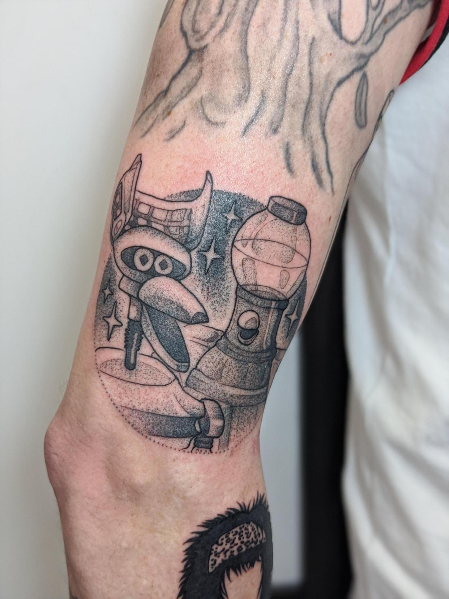 My MST3K tattoo. I LIKE IT VERY MUCH! MST3K