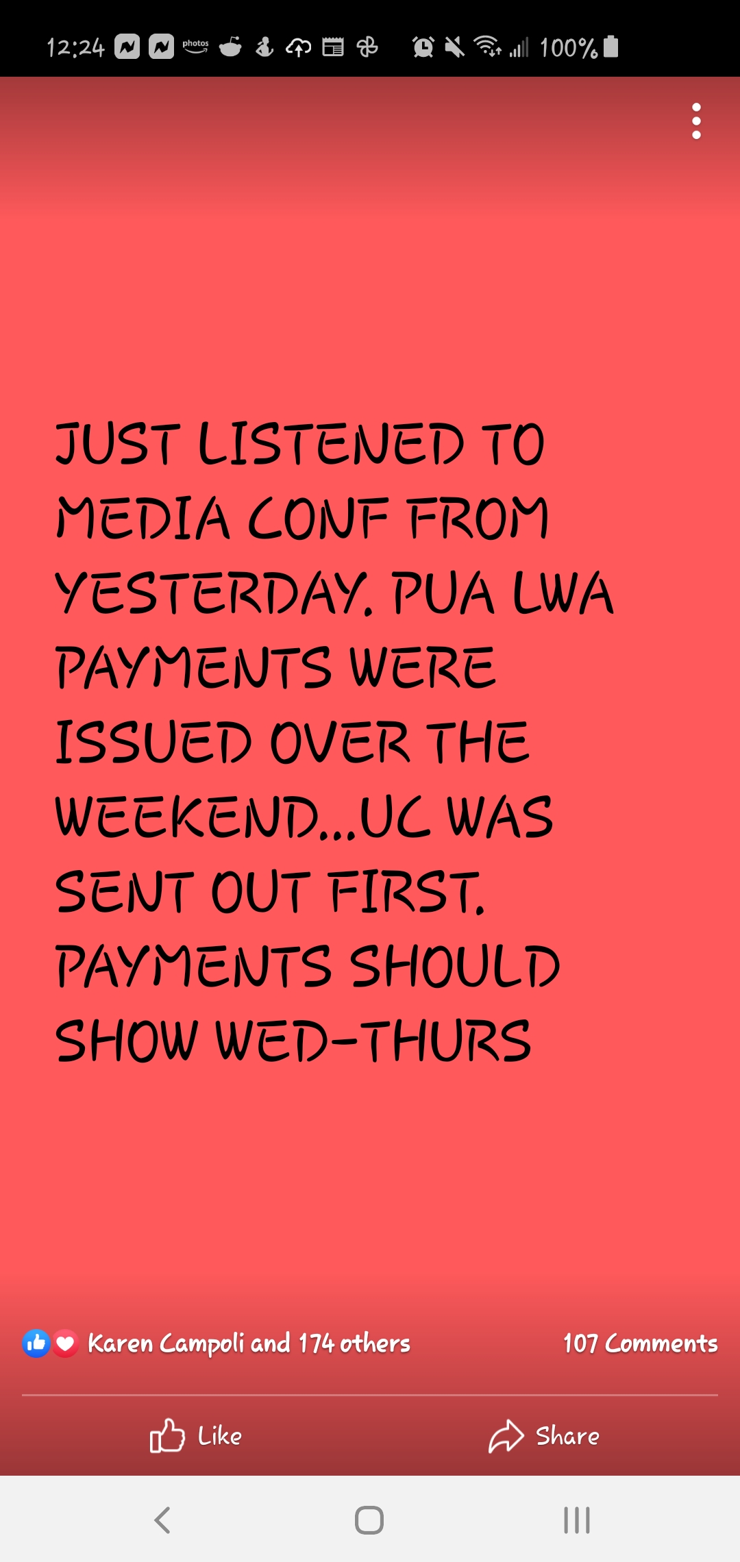 [Pennsylvania] LWA (for those on PUA) update! r/Unemployment