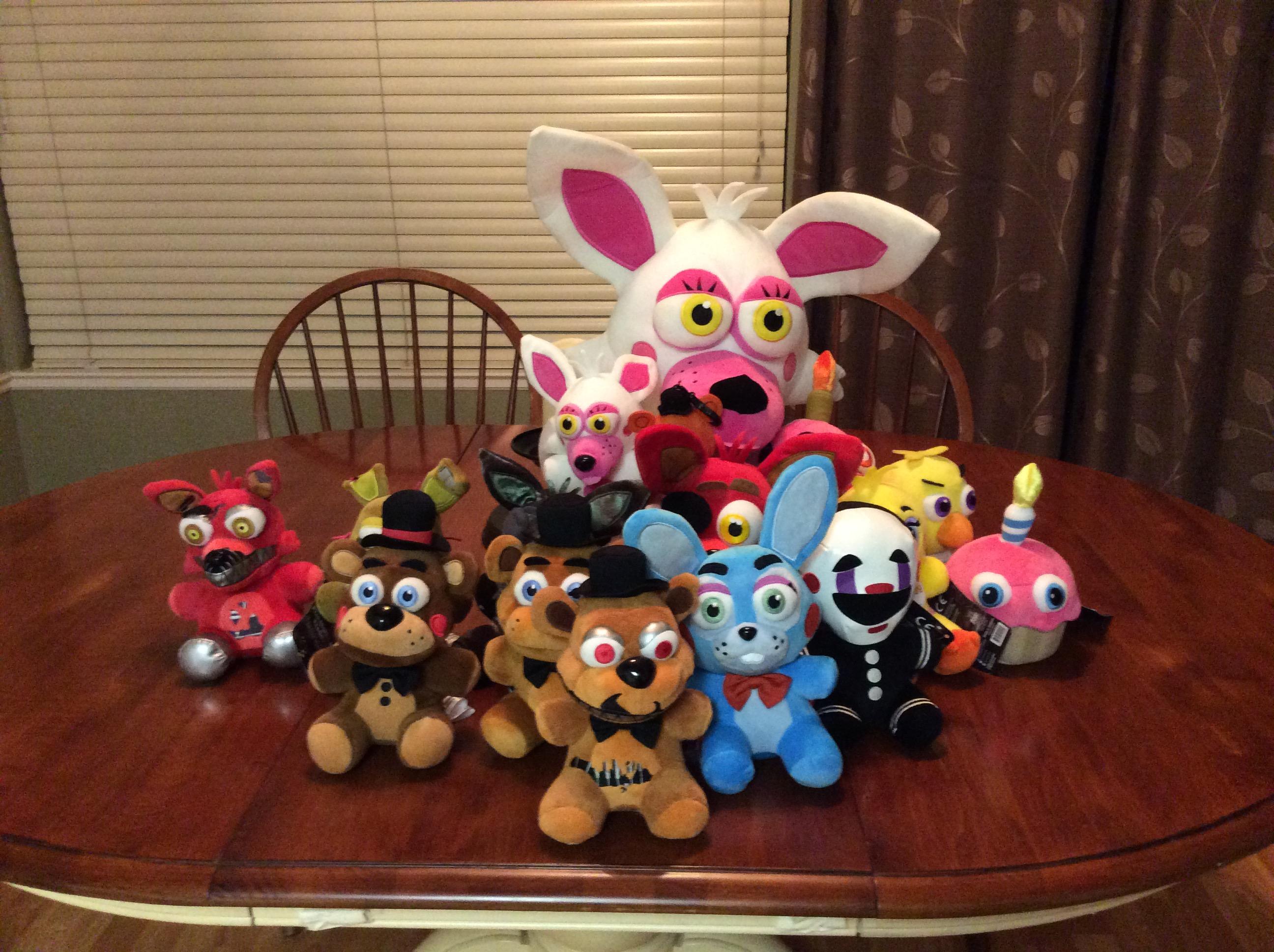 Every Fnaf plush in my collection fivenightsatfreddys