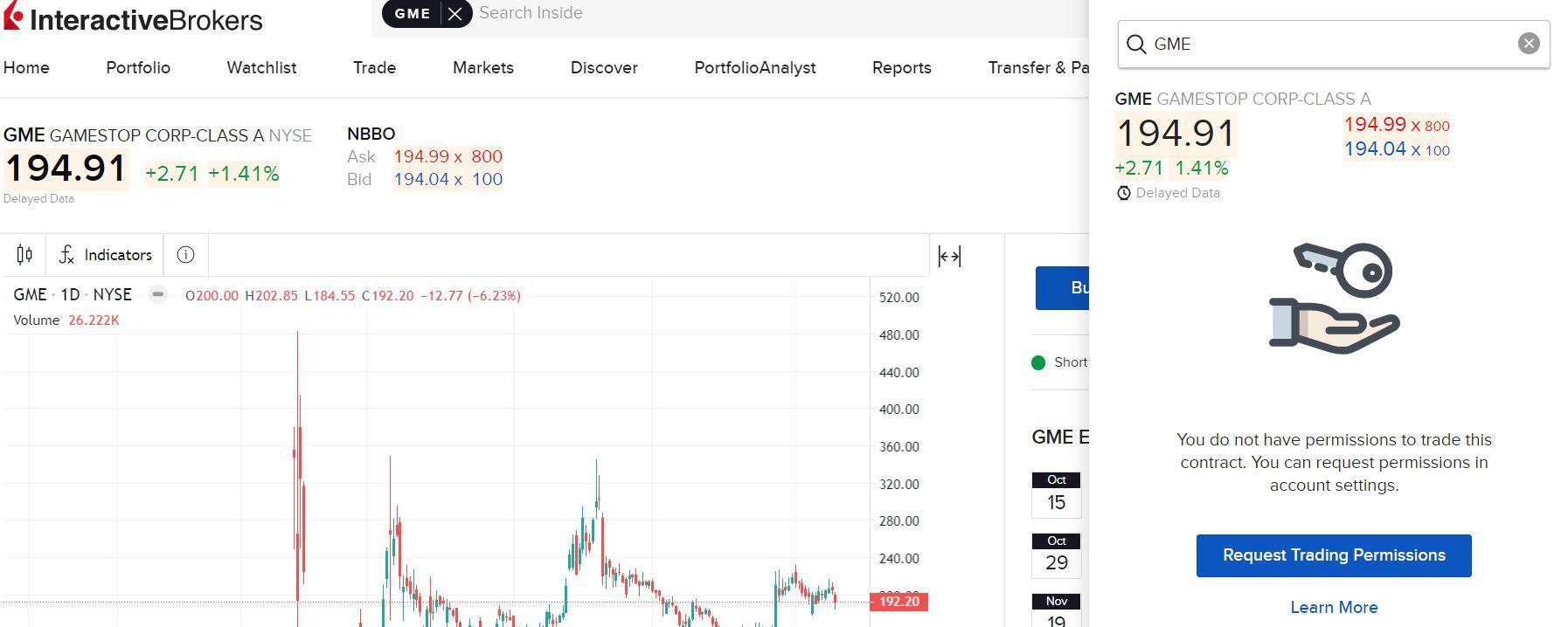 Buying GME on IBKR. Smooth brain here and can't figure out how to buy stock. Do I have to