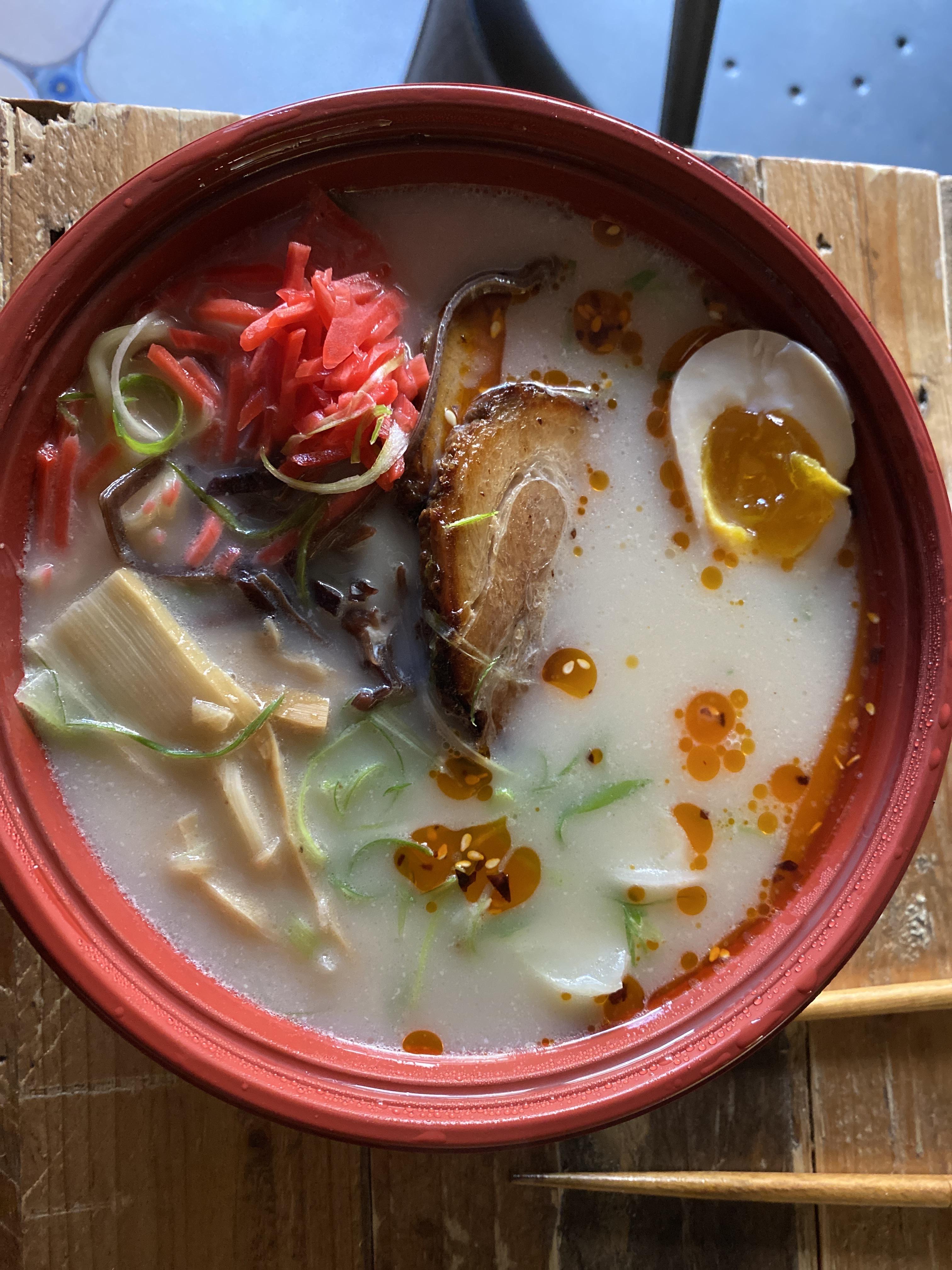 ramen from oasis ramen house in rockaway new york. i love it so much