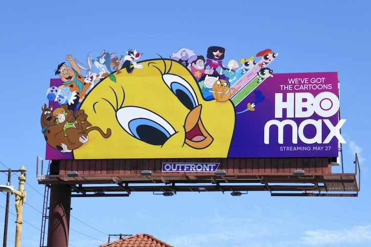 New HBO Max billboard; also confirms that Tom and Jerry will be on the