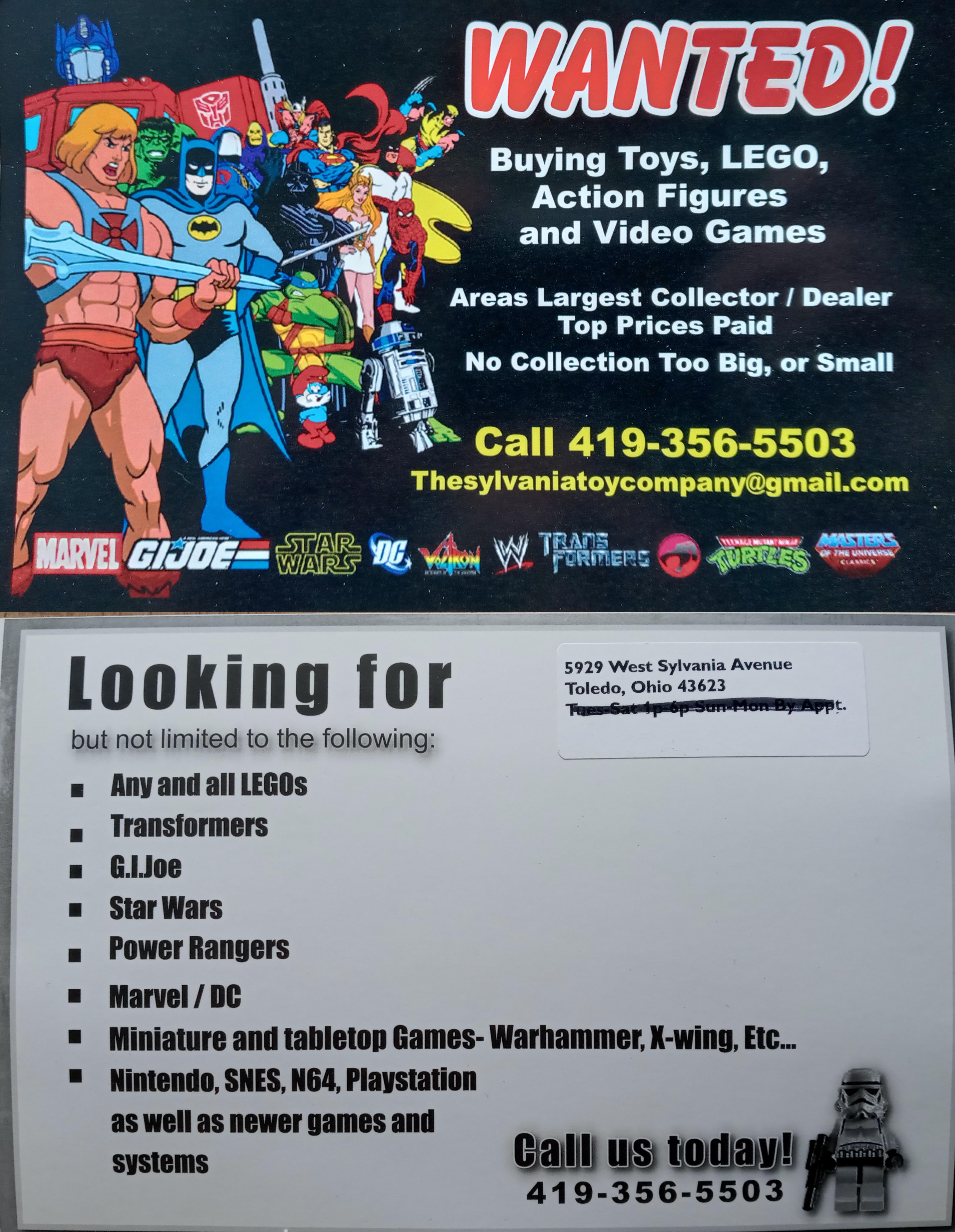 Vintage toy store in Toledo Ohio area. Amazing selection. See comments