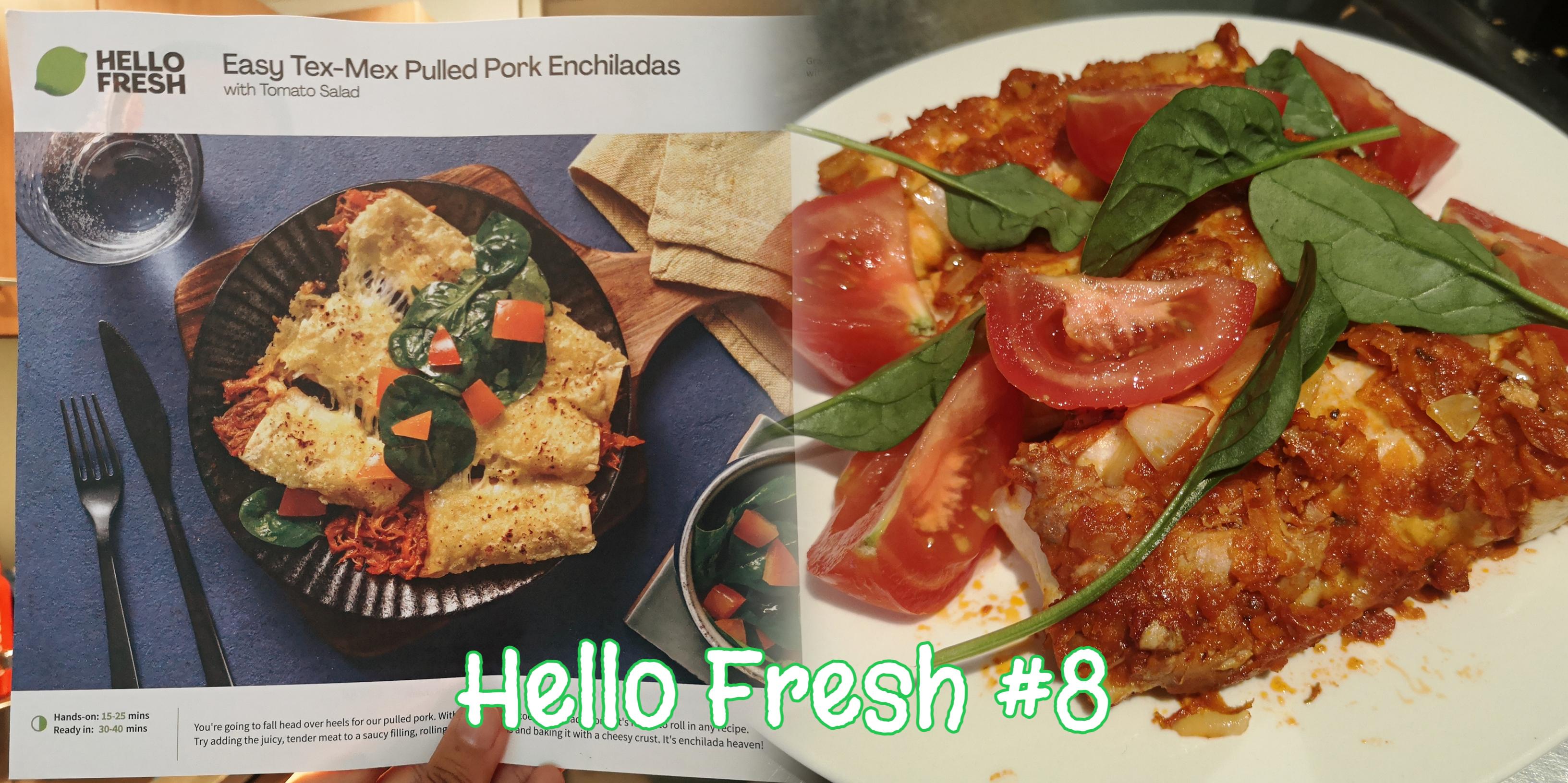 TexMex Pulled Pork Enchiladas Fried instead of grilled so looks a