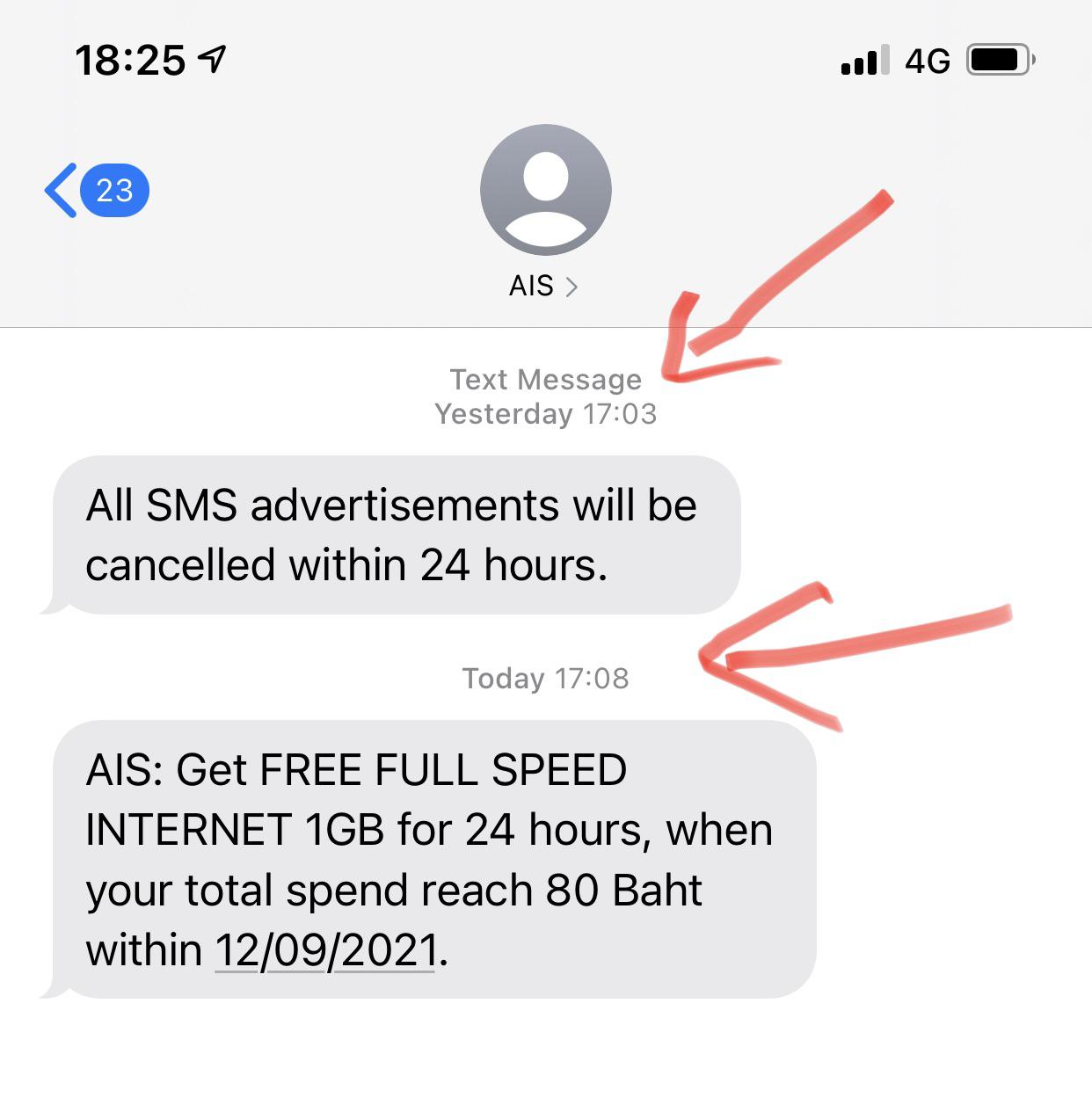 Does anyone know how i can stop sms spam from AIS? I tried through