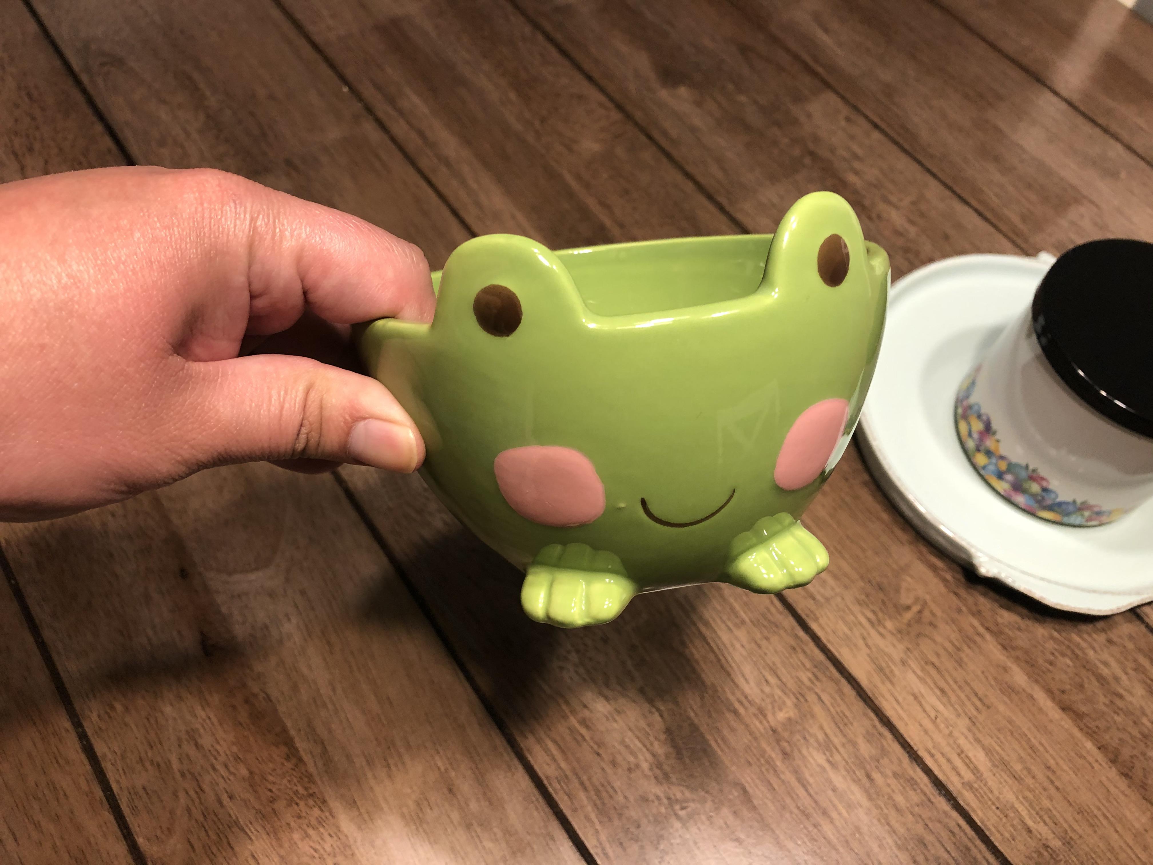 Help me find more of this frog bowl. It was in Bullseye’s Playground
