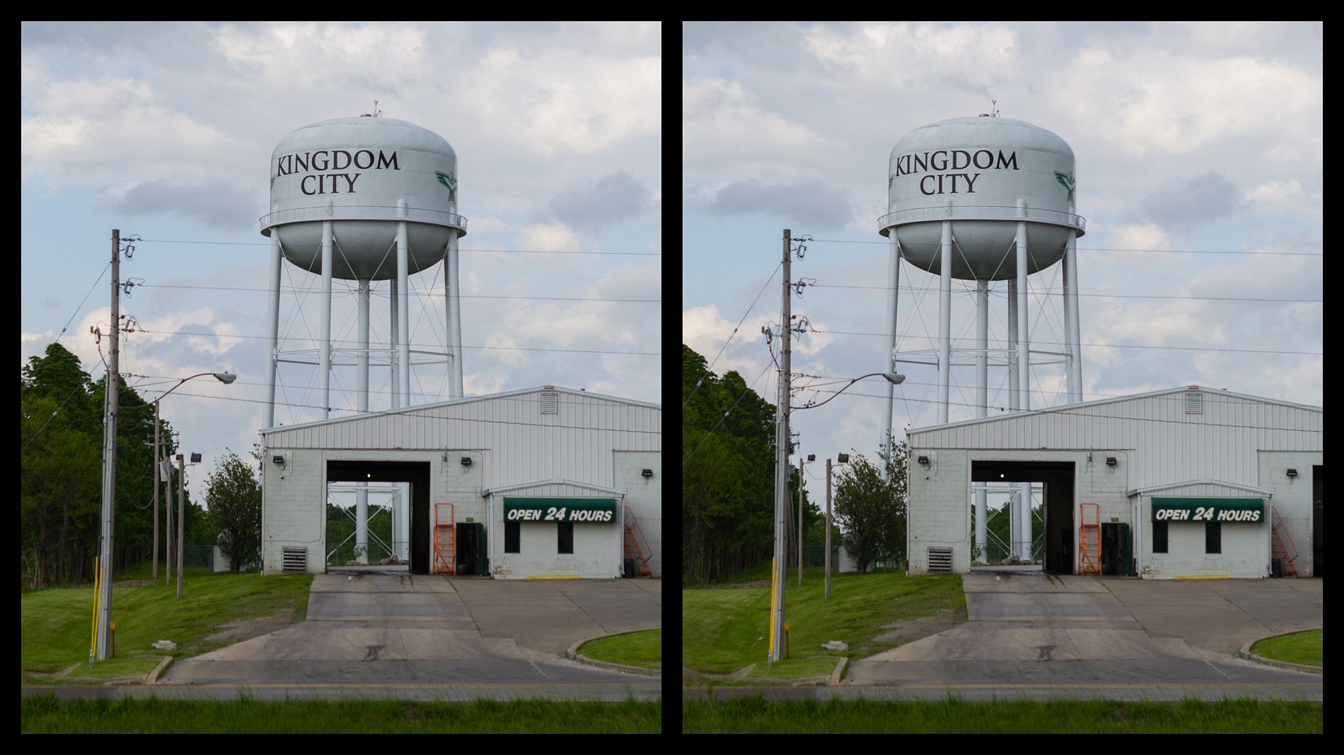 Water tower at Kingdom City, Missouri r/CrossView