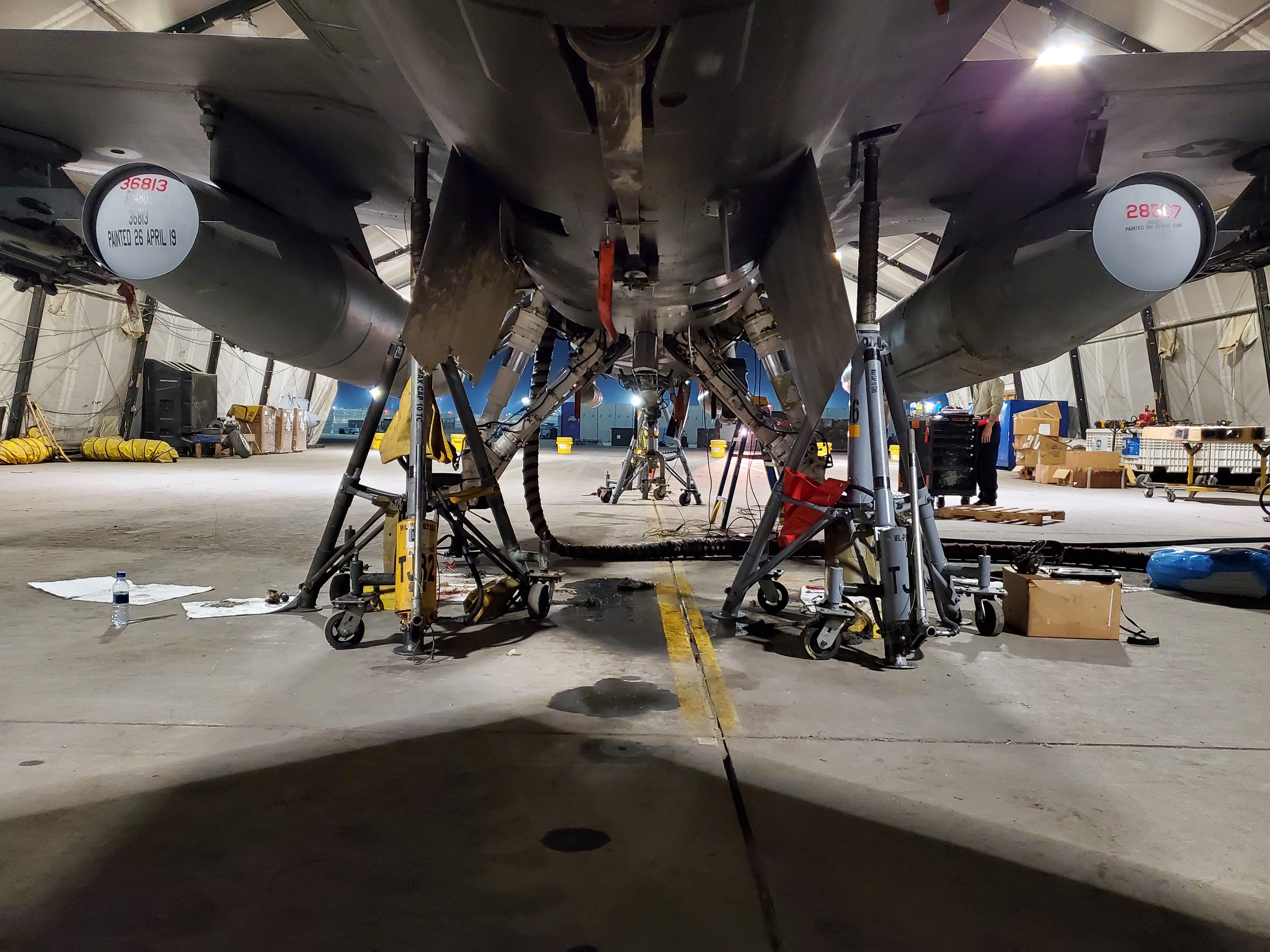 Starting a light landing gear rebuild on an F16 r/aviationmaintenance