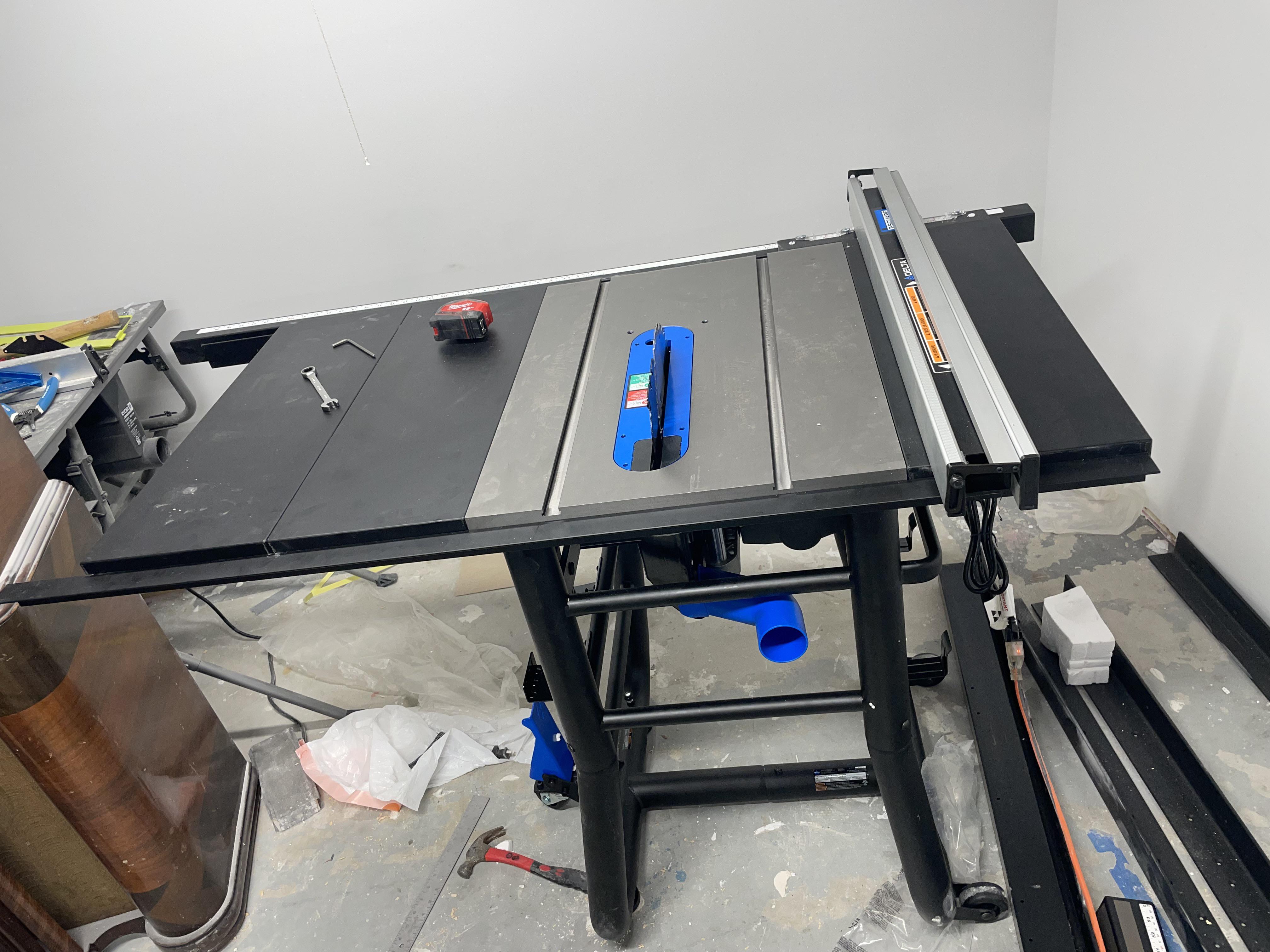 How long should I let paste wax sit on cast iron bed of Jointer, table saw, etc before polish it