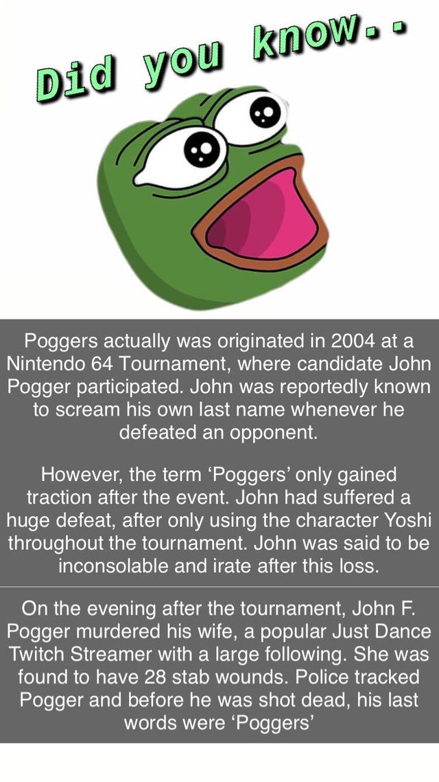 the origin of poggers xqcow