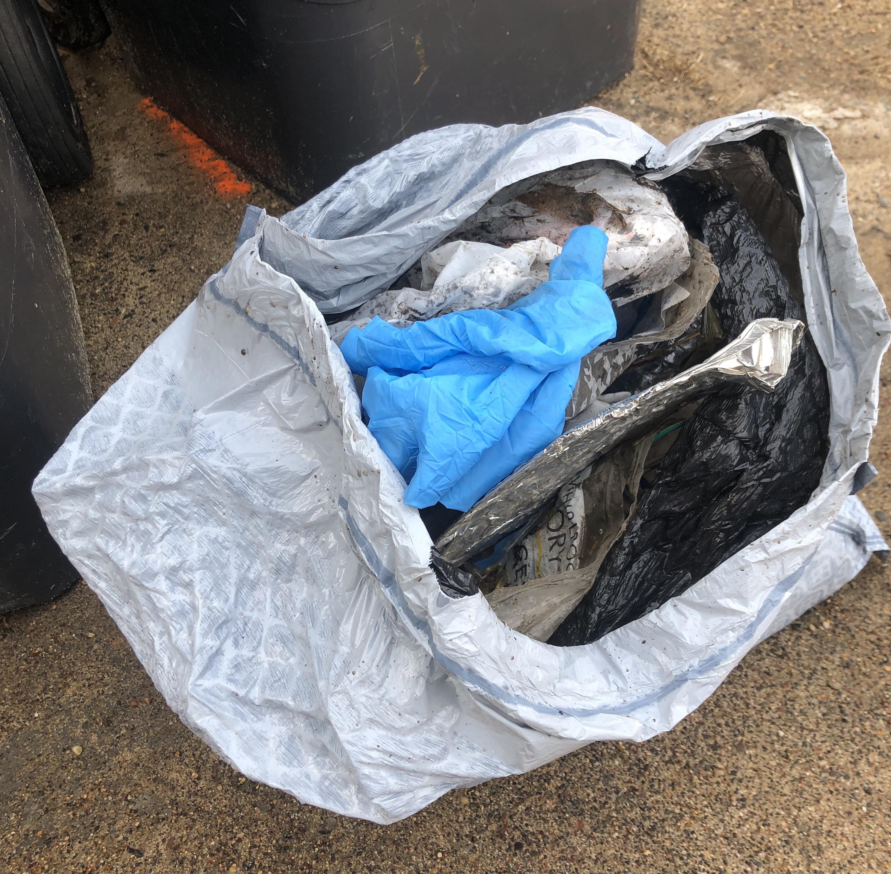 Filled half a bag's worth of garbage from just my block. Help keep our