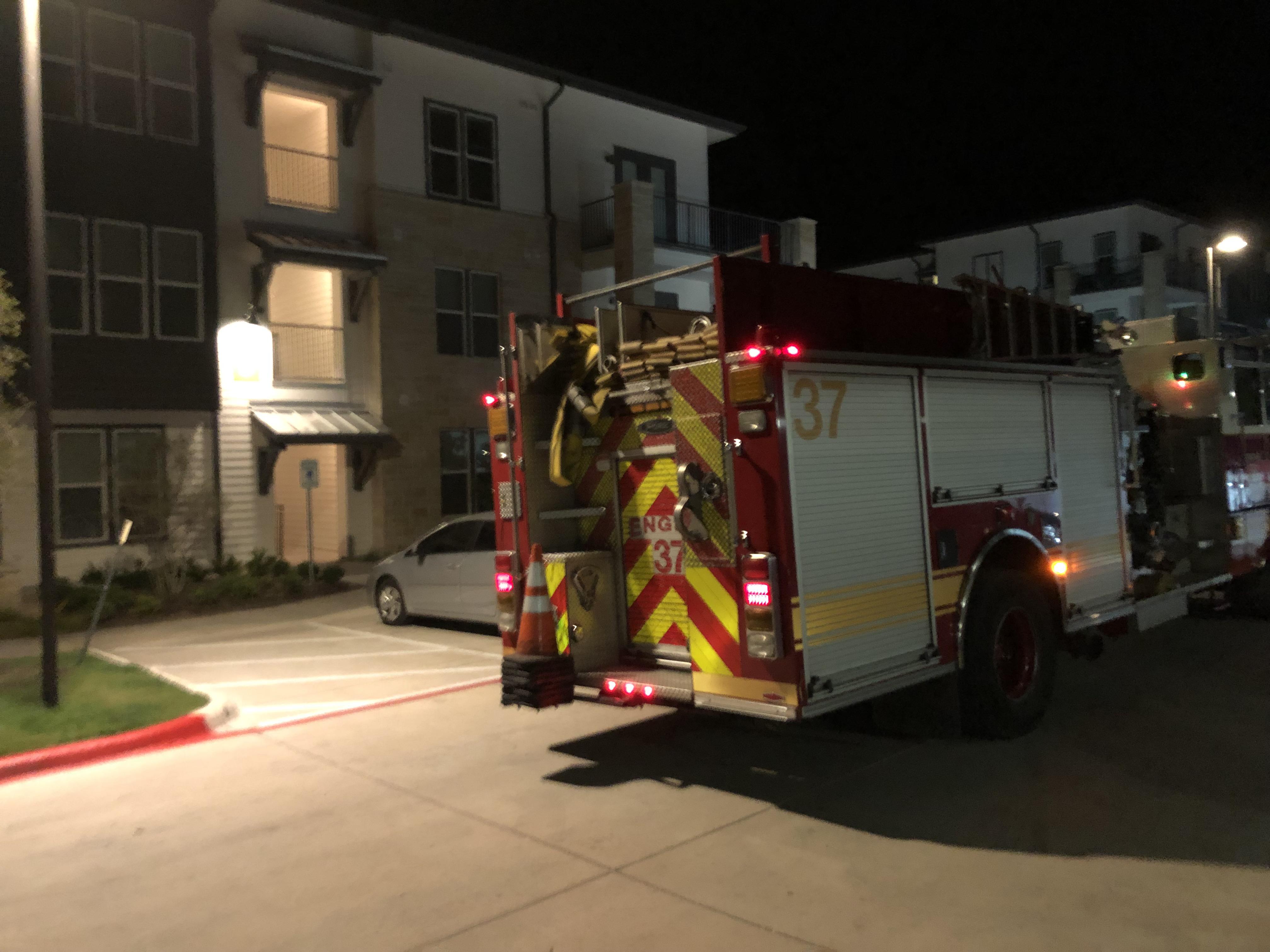 The night of my 1st day at my new job, the pipes burst, fire alarms