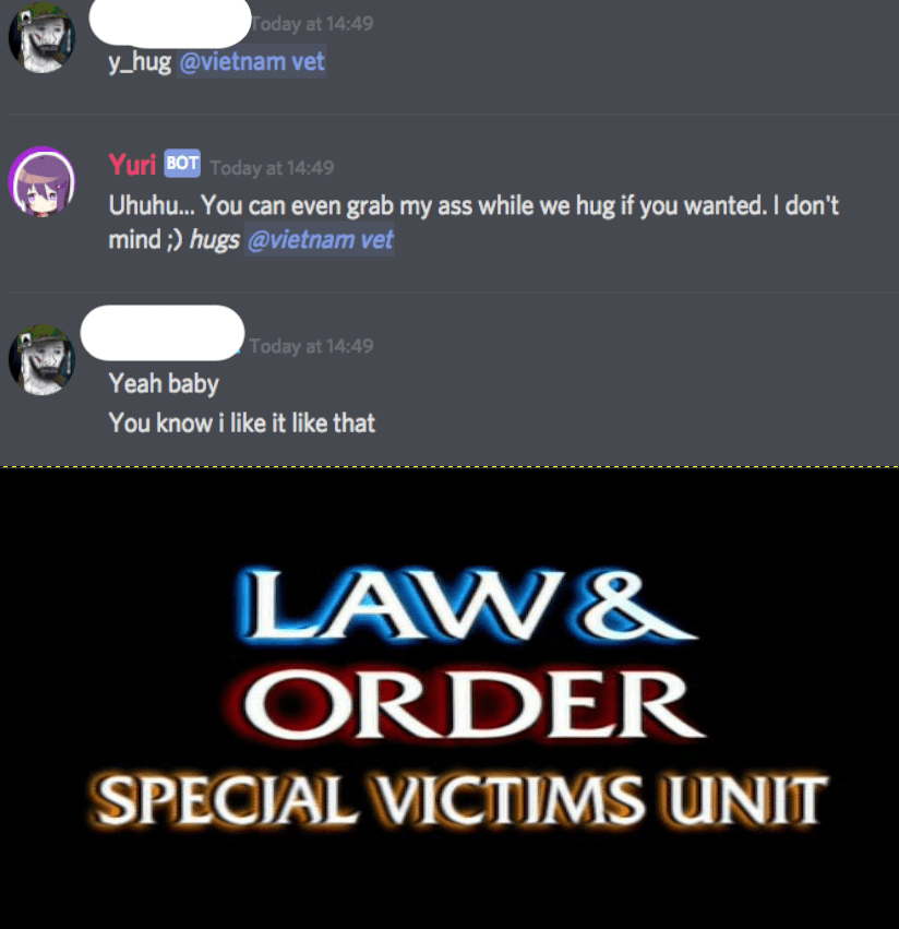Found these messages on my discord server today part 1 (I added the law
