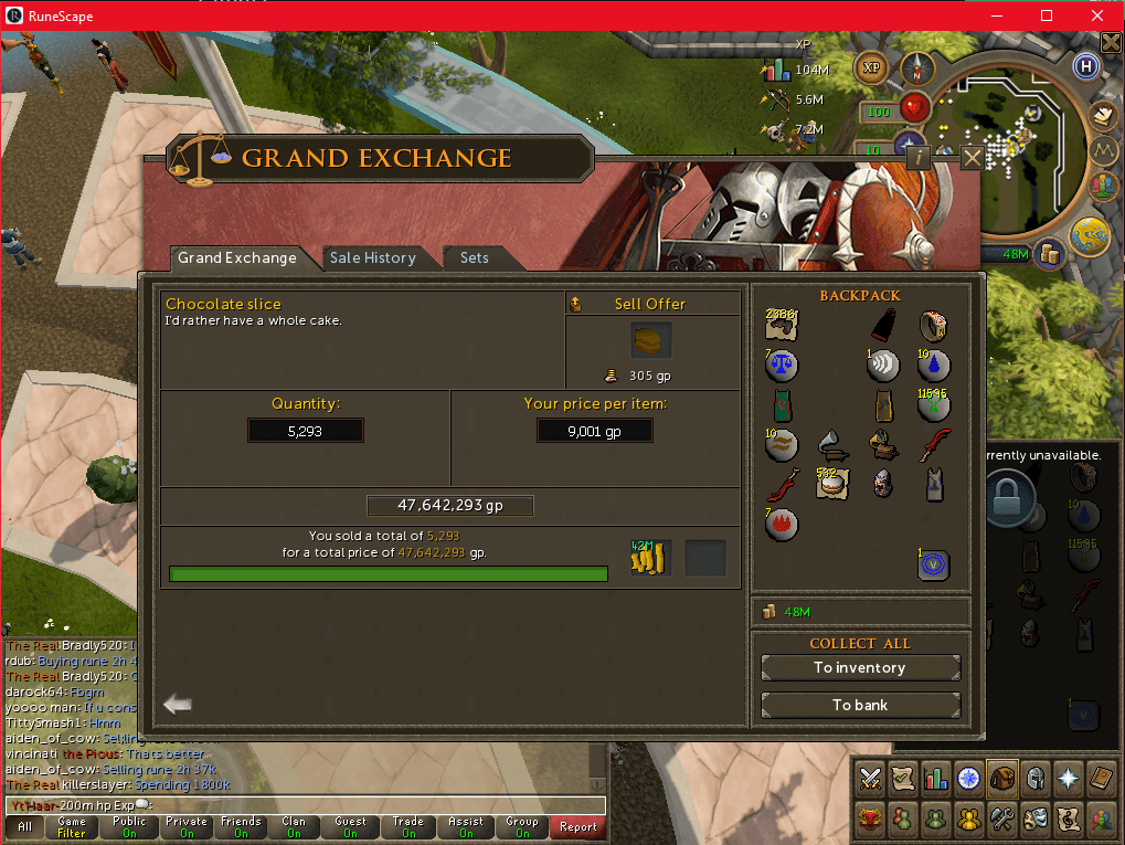 7 Years of Selling Chocolate Cake Slices r/runescape