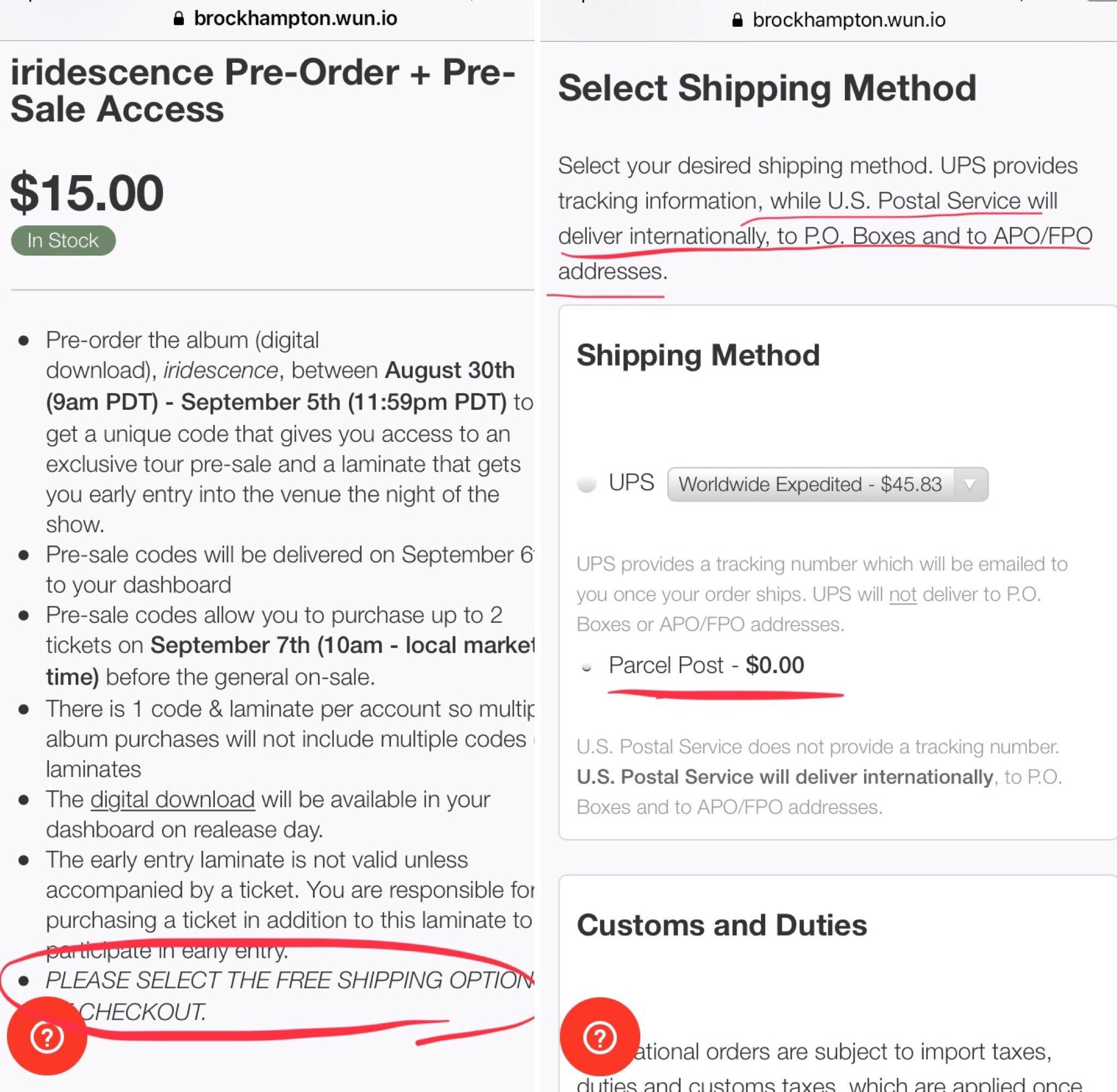 Should I choose the free shipping option (Parcel Post) even if i don’t