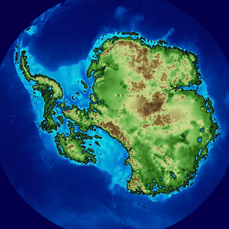 How the Antarctic looks beneath the ice r/MapPorn