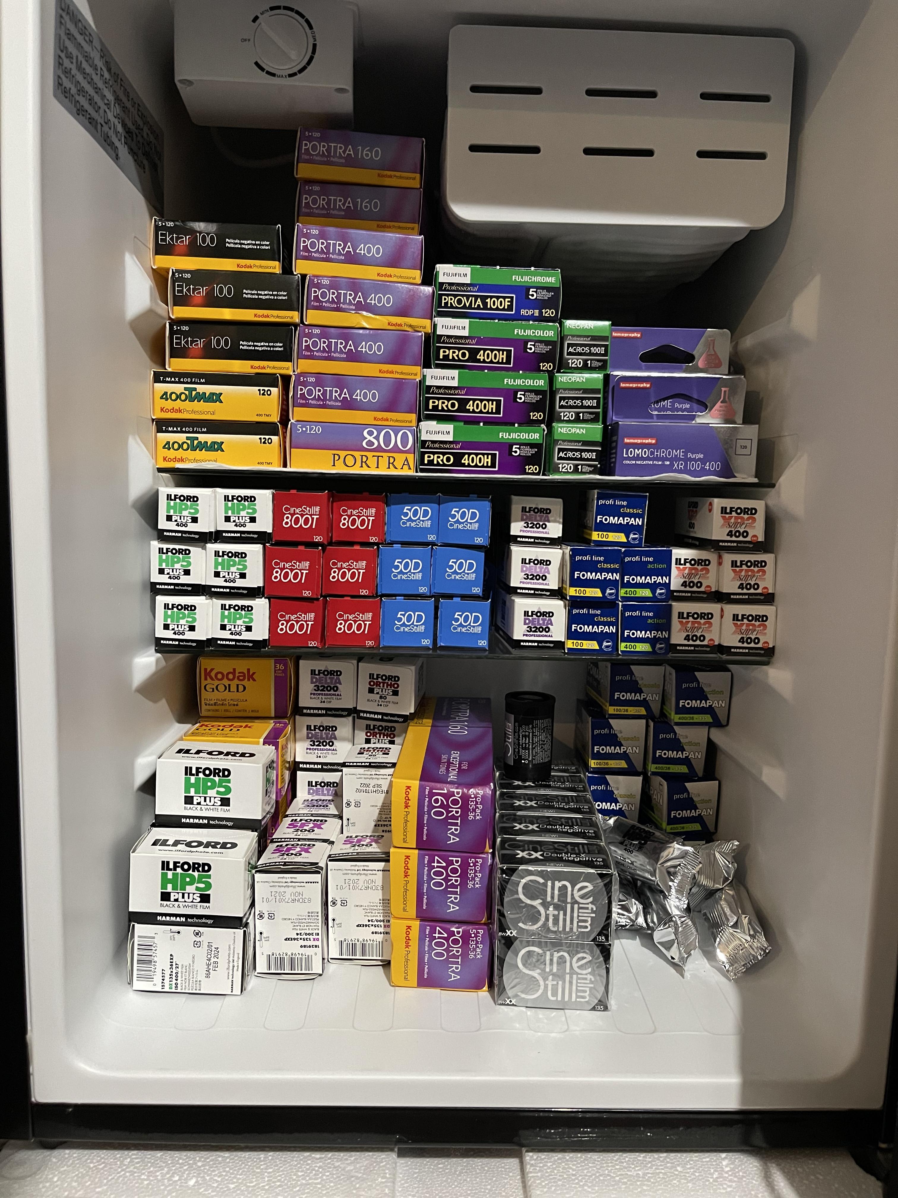 The film fridge is looking very nice, now to make time to go out and