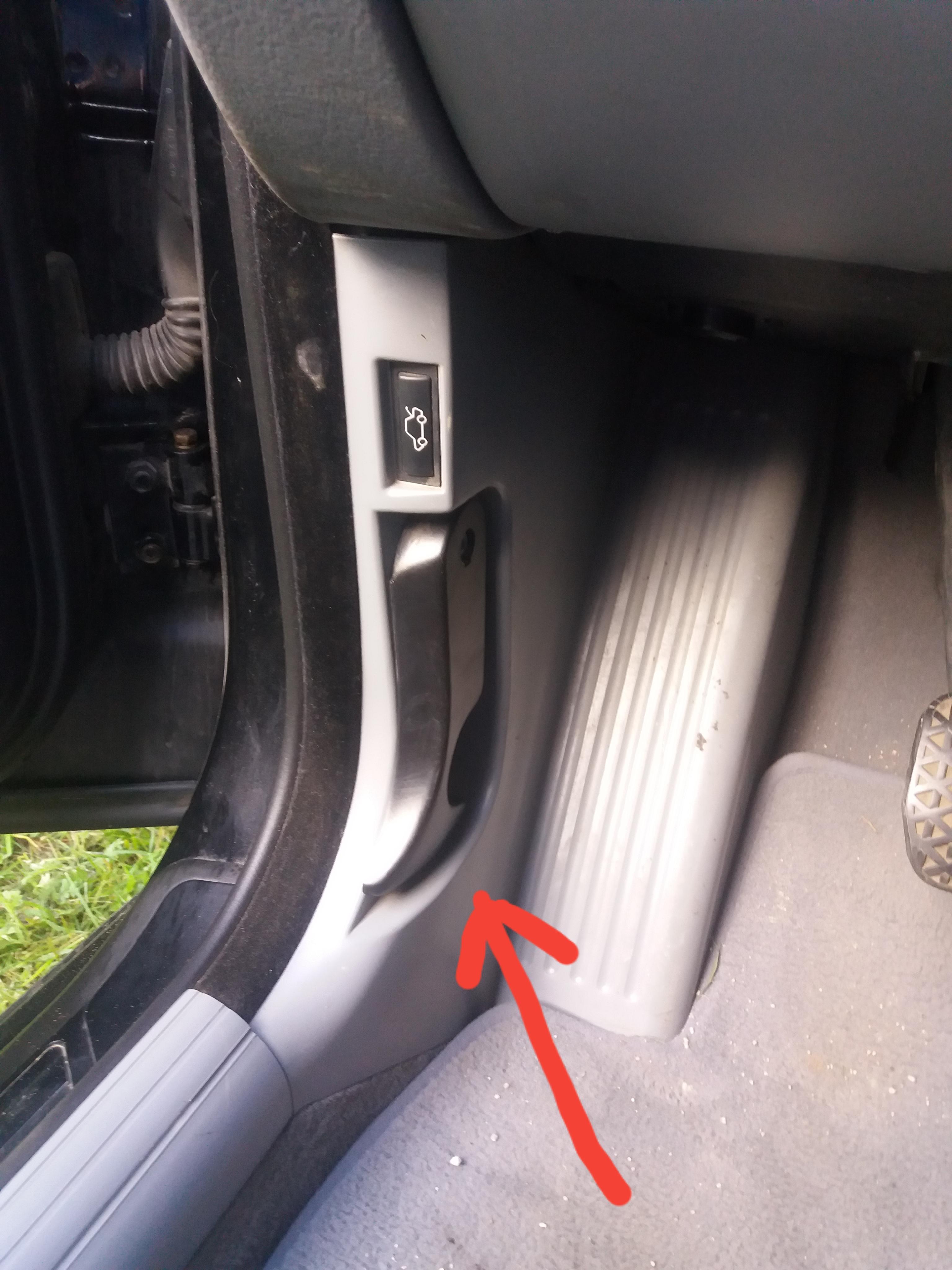 I think i broke the hood opening lever, how do i pop the hood without