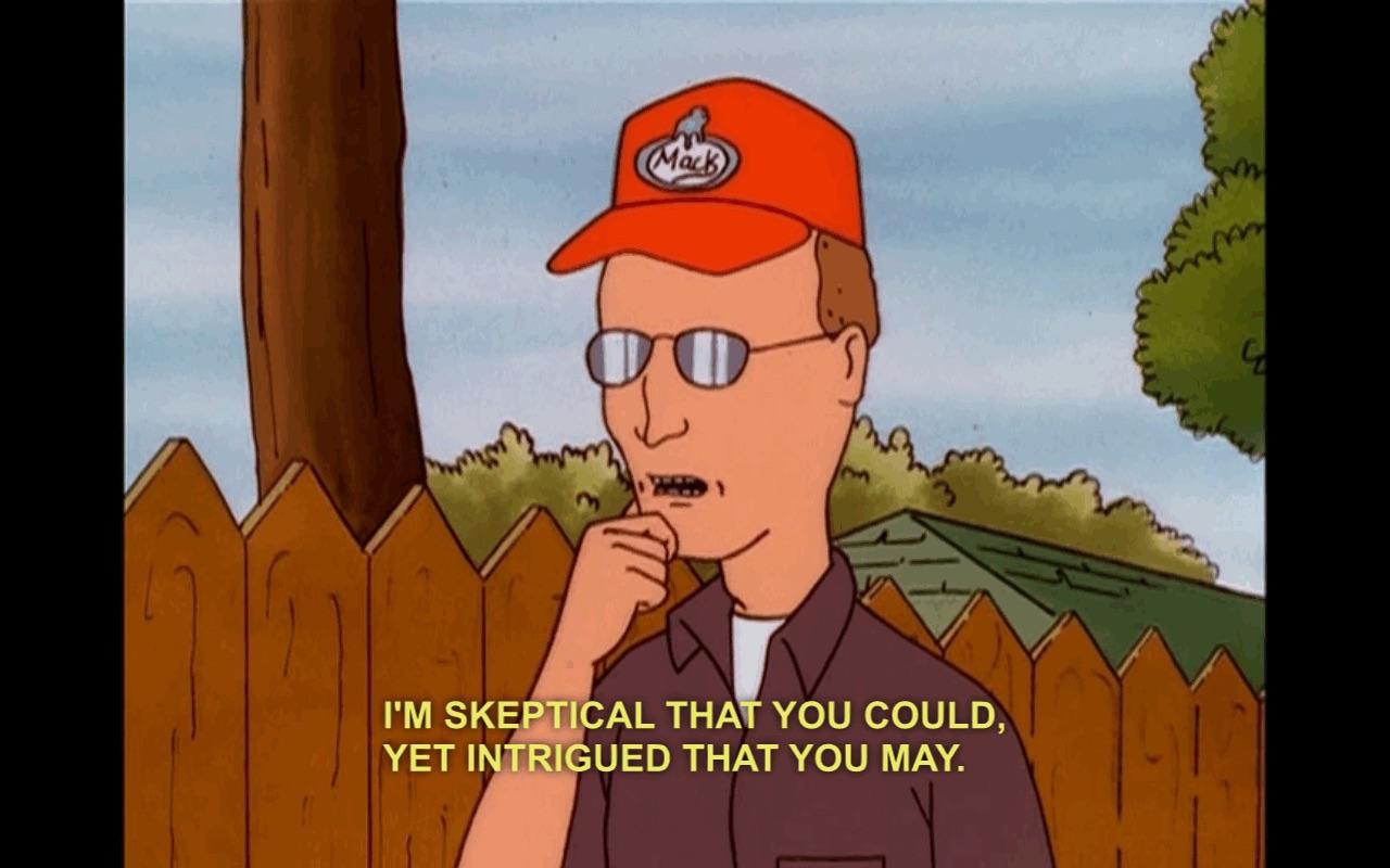 When you see that Hulu has everything Boomhauer says subtitled r