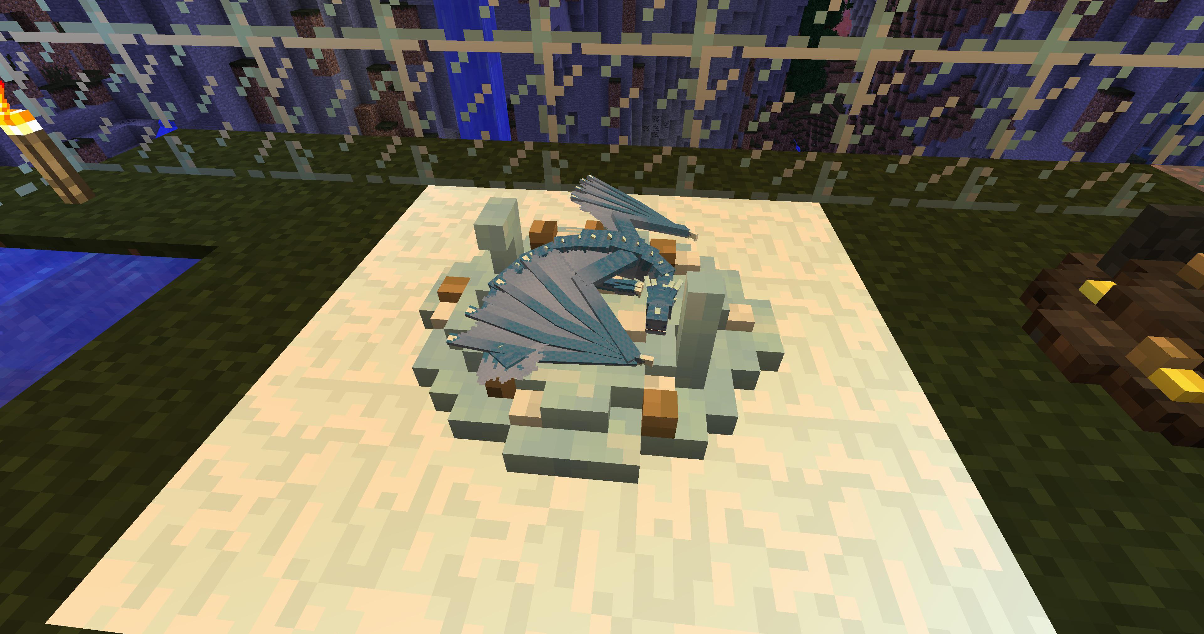 Finally got a baby ice dragon! I just had to make him a mini dragon