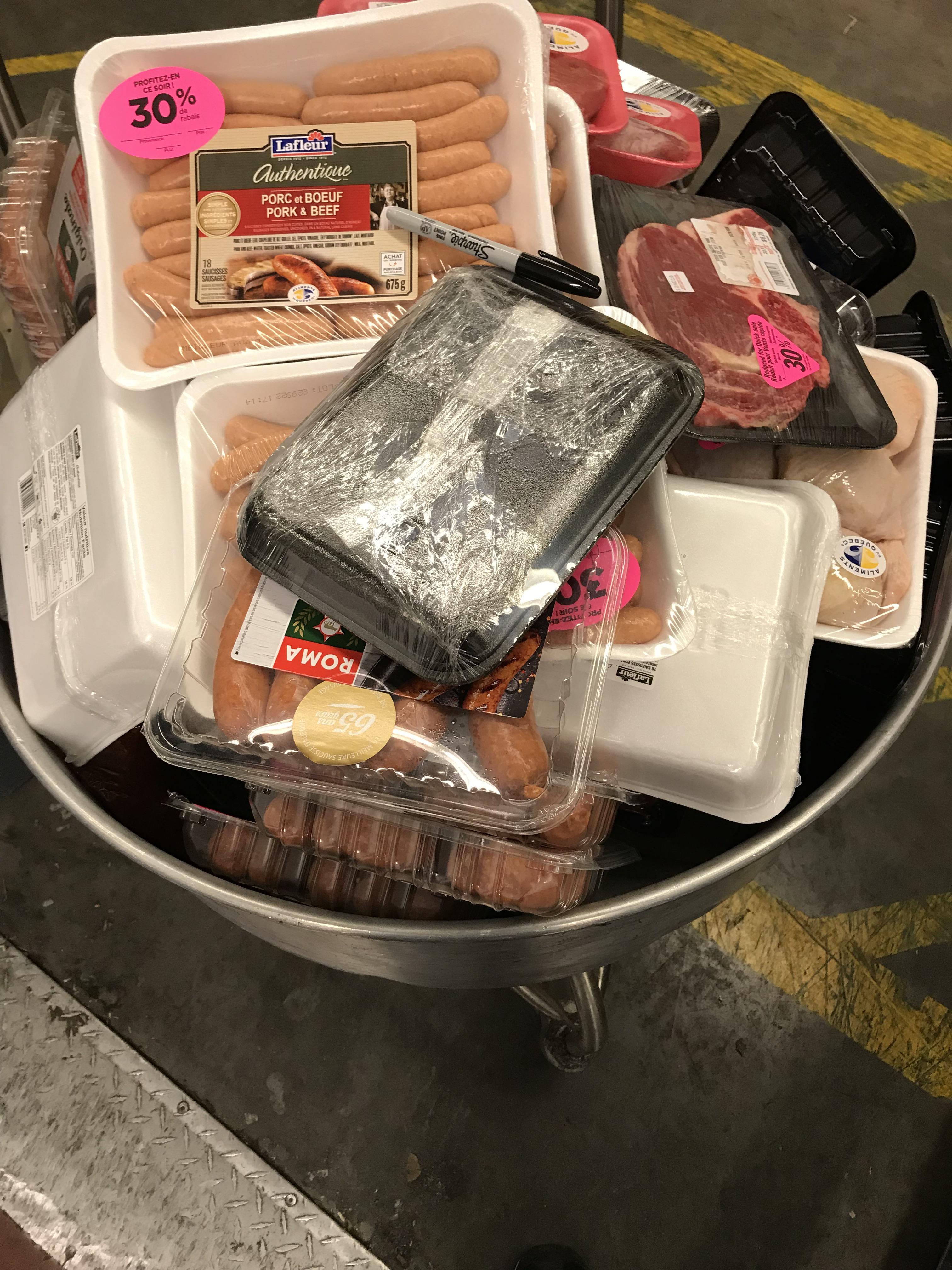 I work at a local grocery store and, each day, this is the amount of