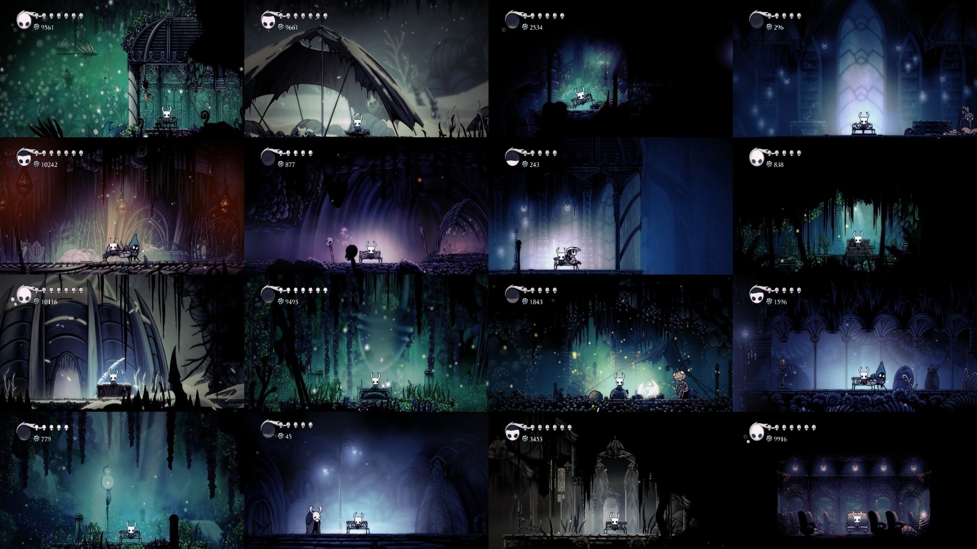 I took screenshots at every bench I rested at during my first